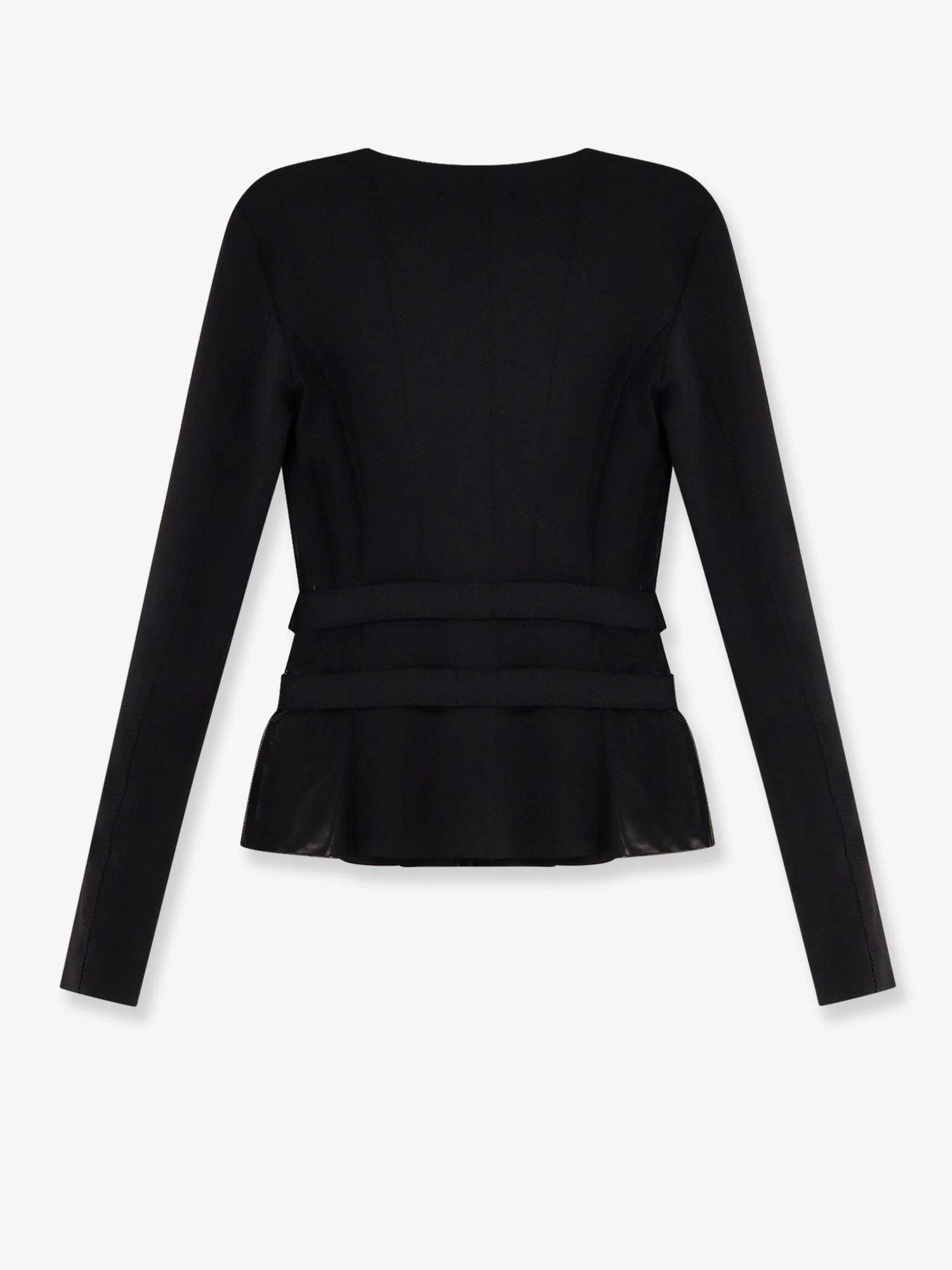 Elisabetta Franchi Stretch Fabric Top With Metal Details - Image 5