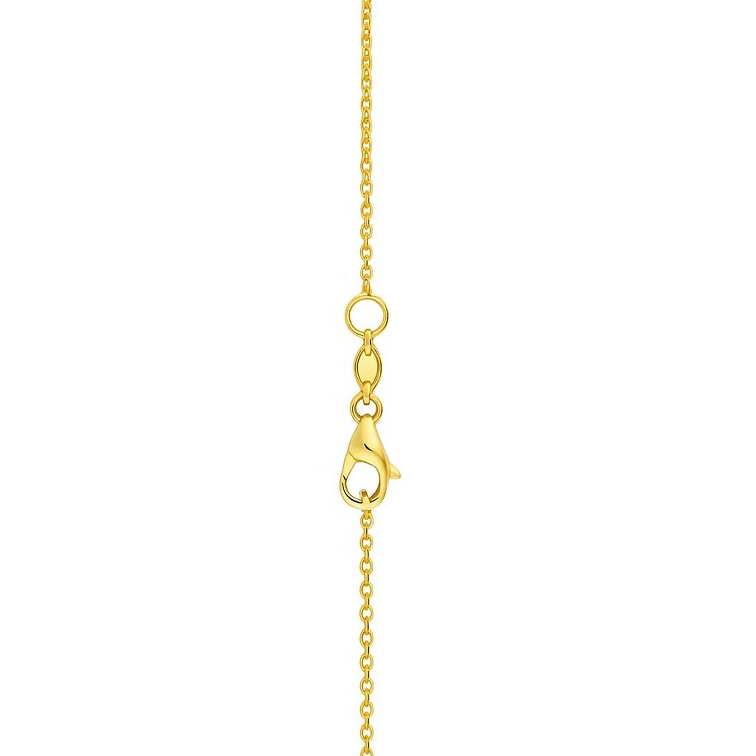 Elongated Hexagon Necklace in 14K Yellow Gold - Image 3