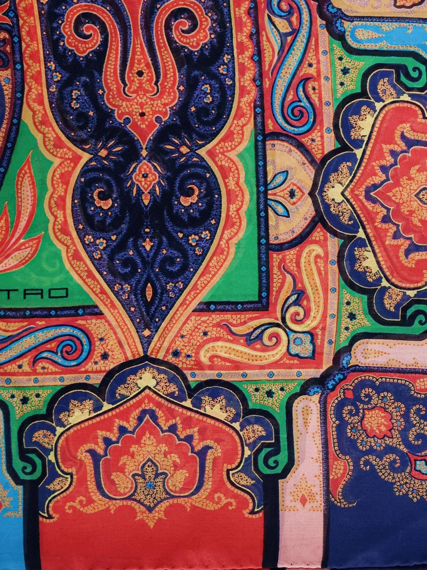 Etro Multicolor Silk Foulard - Image 3
