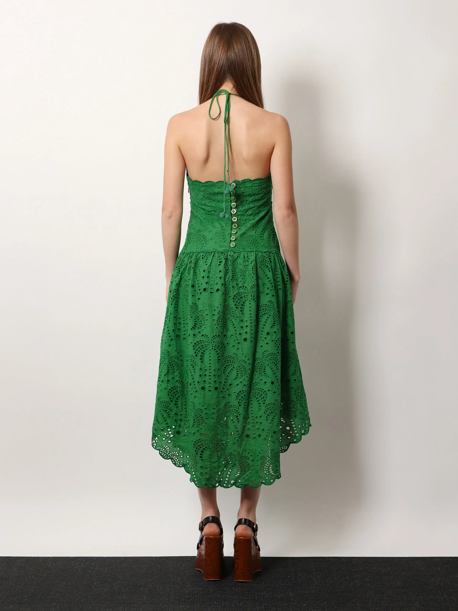 Farm Rio Sangallo Lace Midi Dress - Image 3