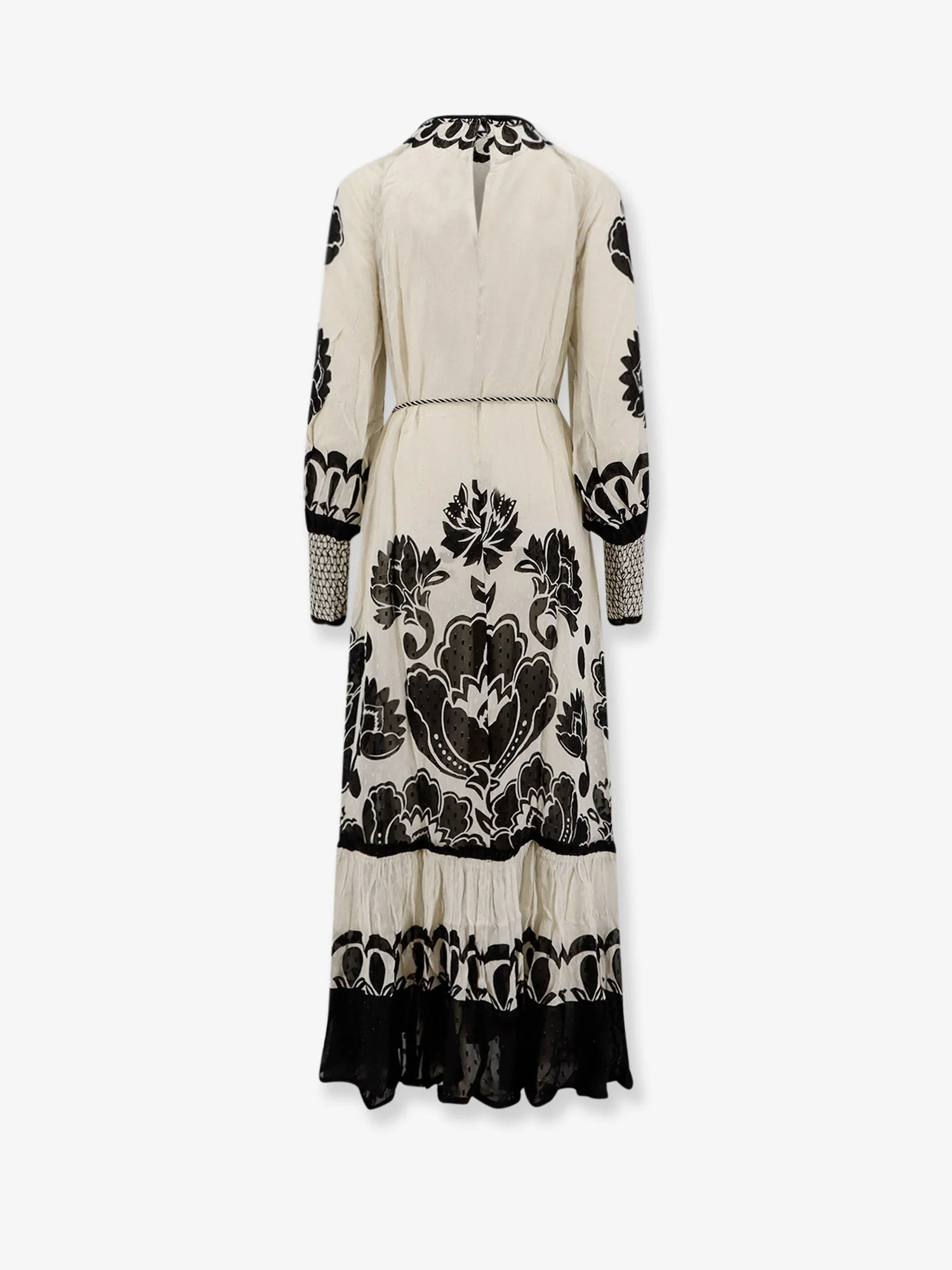 Farm Rio Viscose Dress With Floral Arabesque Motif - Image 2