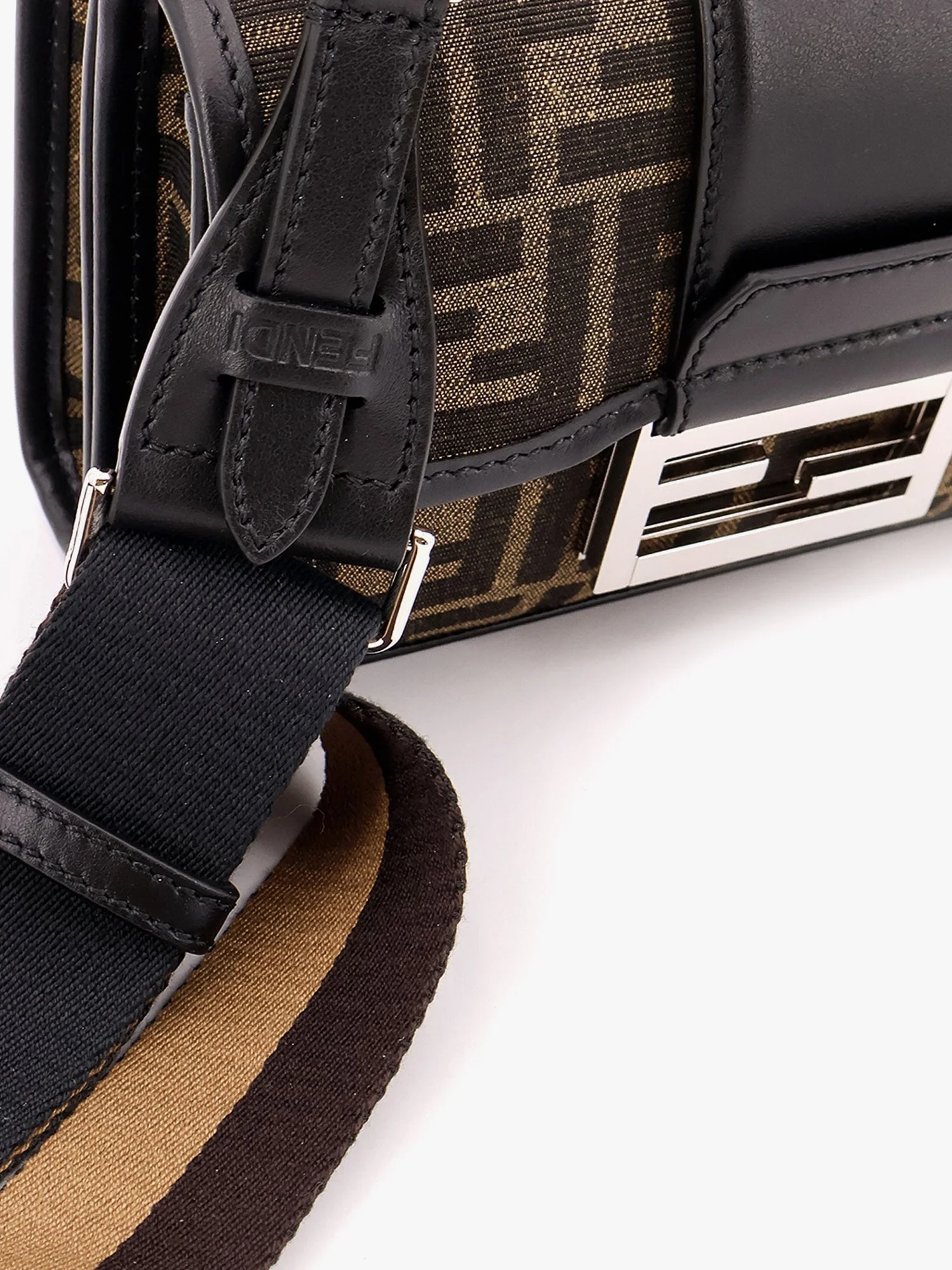 Fendi Baguette Double Jacquard Shoulder Bag - Image 2