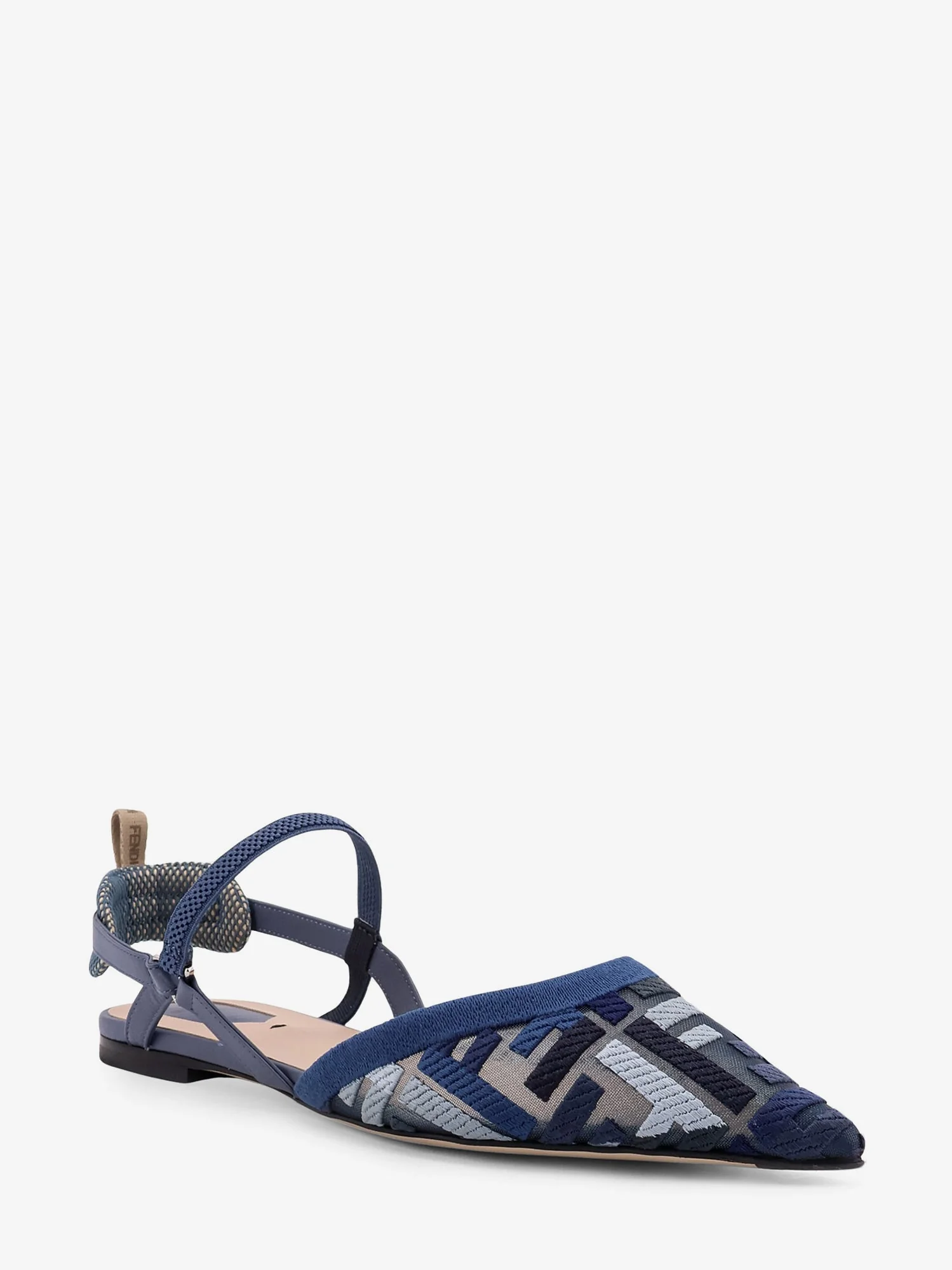 Fendi Colibrì Lite FF Mesh Slingback Flats - Image 2