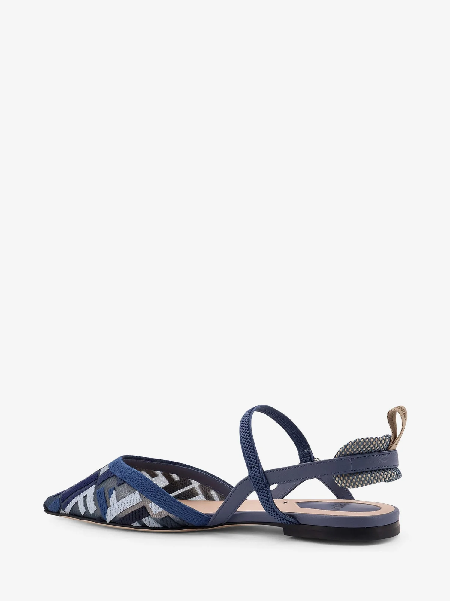 Fendi Colibrì Lite FF Mesh Slingback Flats - Image 3