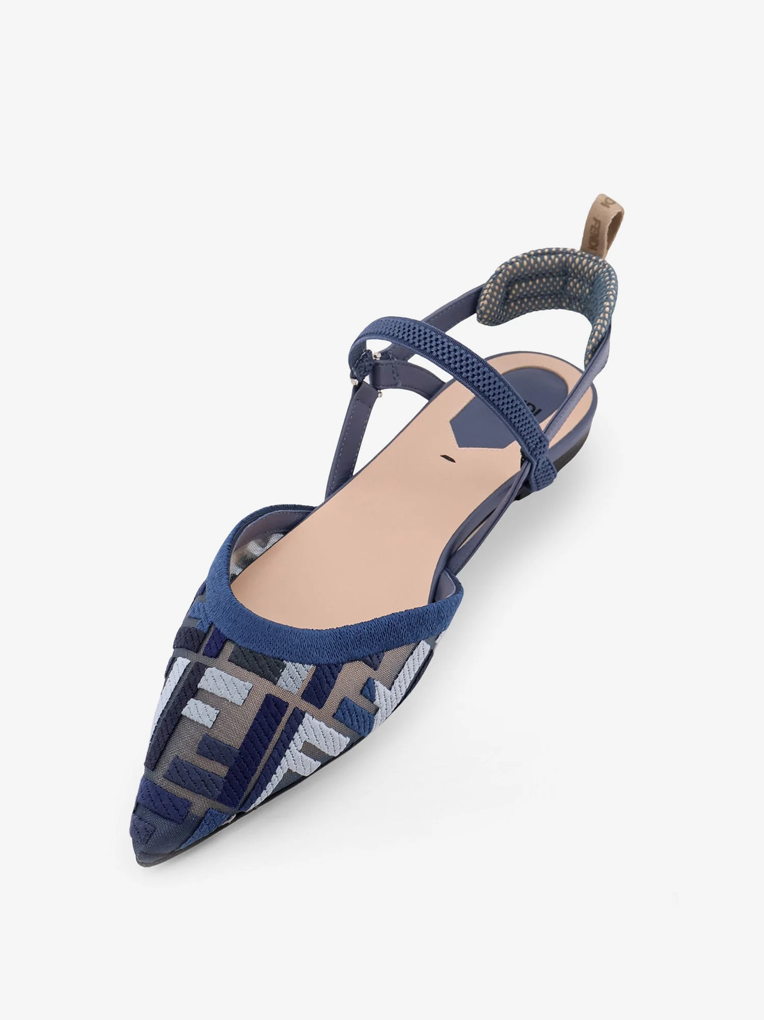 Fendi Colibrì Lite FF Mesh Slingback Flats - Image 4