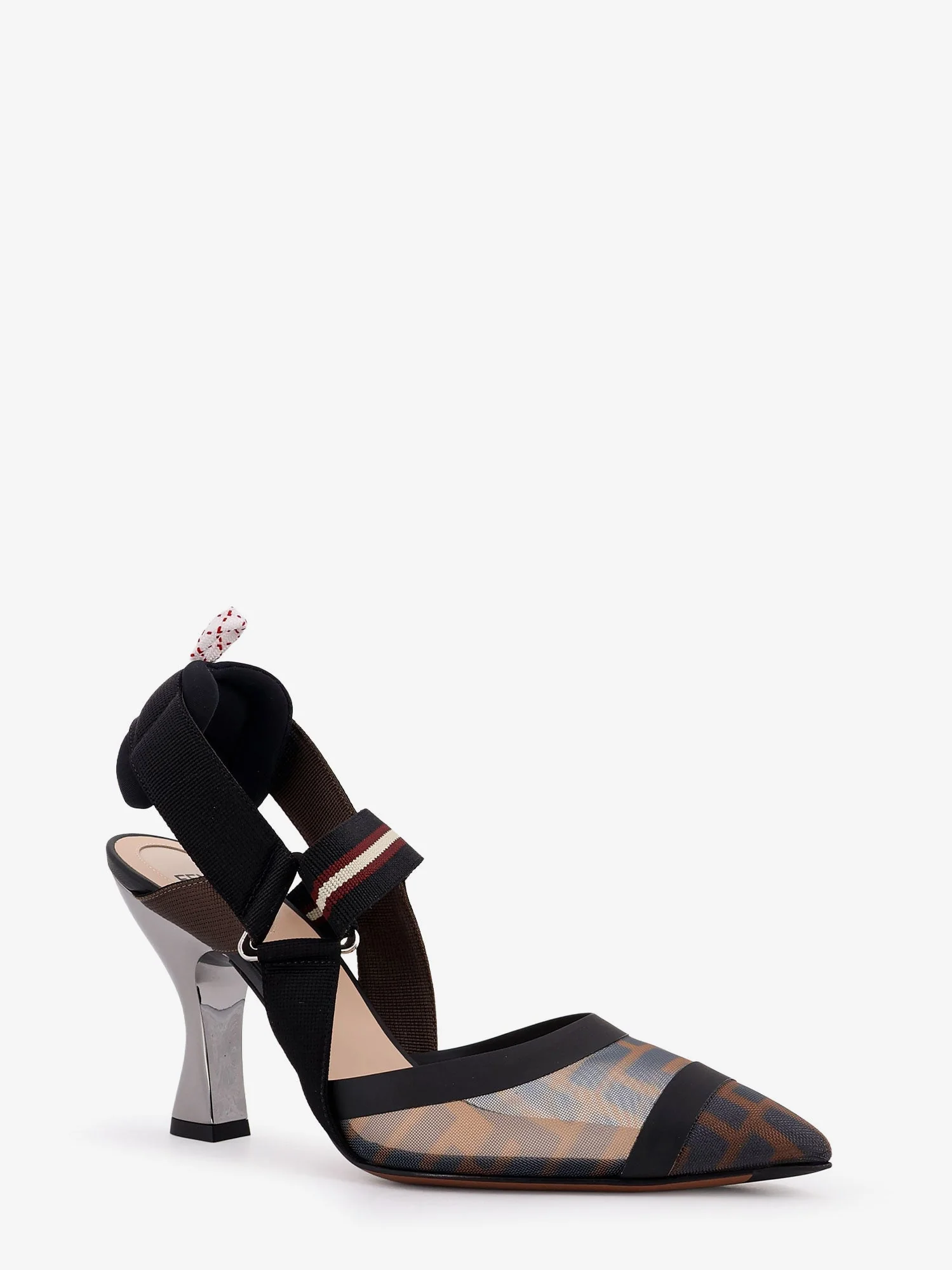 Fendi Colibrì Technical Mesh Slingback With Ff Motif - Image 2