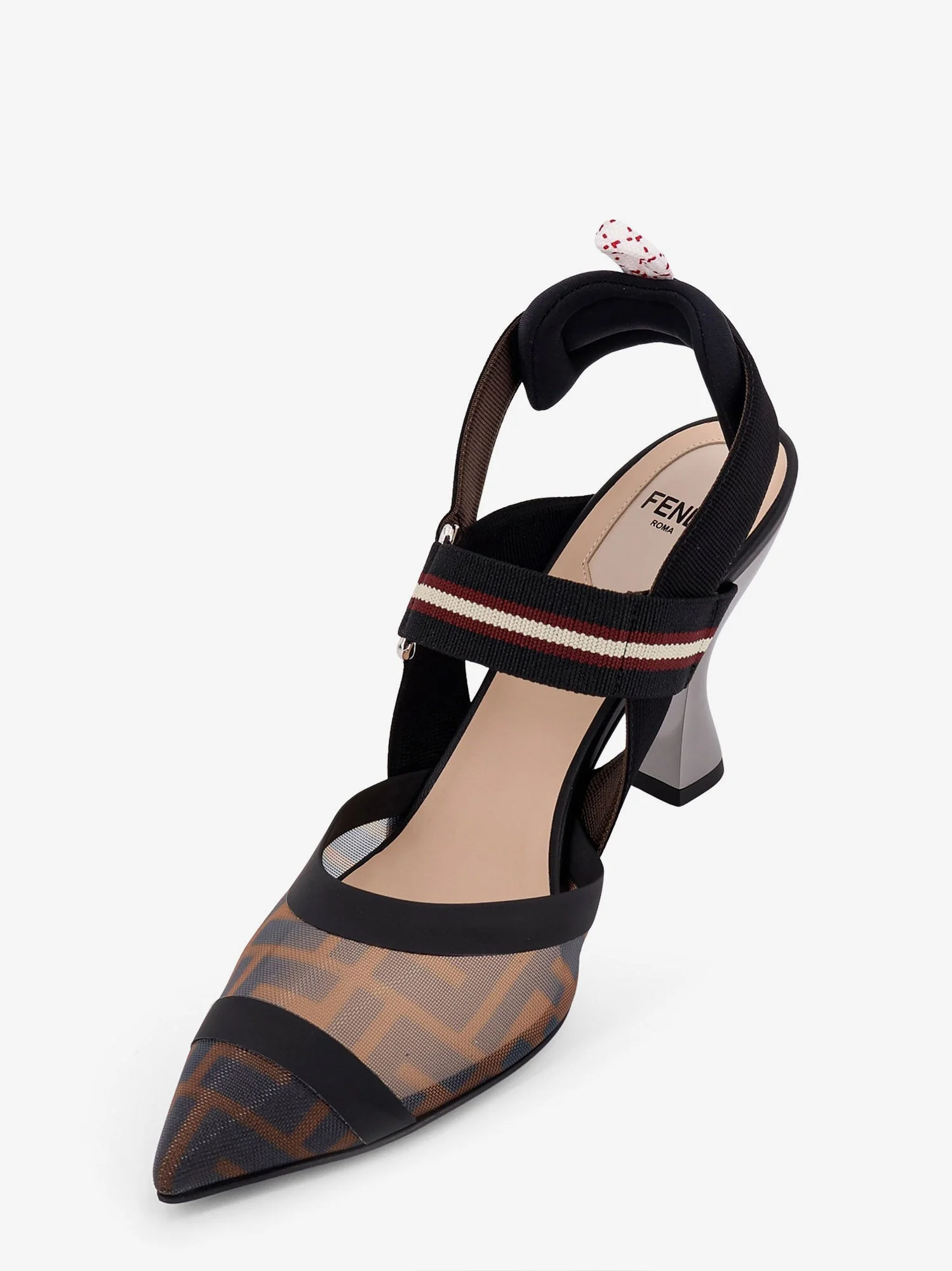 Fendi Colibrì Technical Mesh Slingback With Ff Motif - Image 4