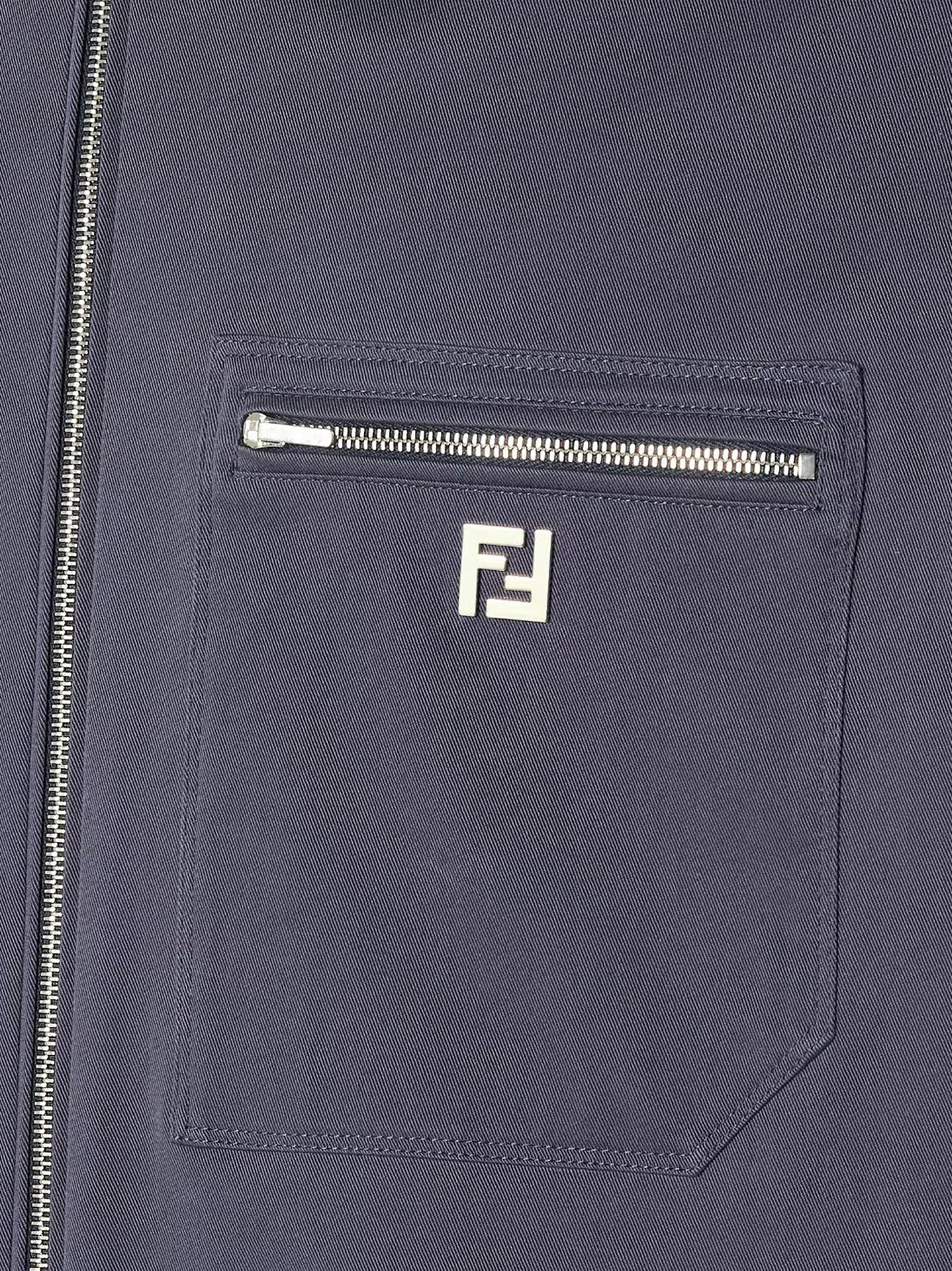 Fendi Cotton Jacket With Ff Detail - Image 3