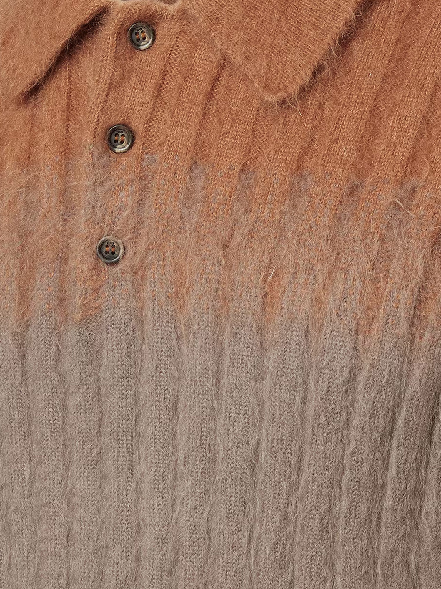Fendi Dégradé Mohair And Wool Polo Shirt - Image 5