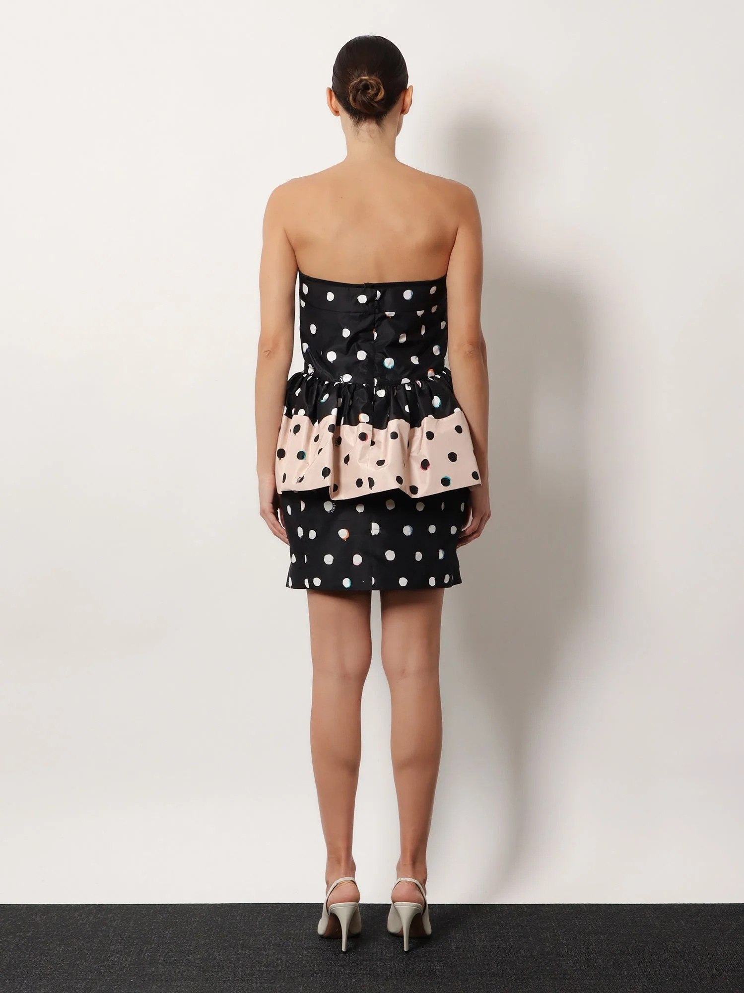 Fendi Falena Dots Taffeta' Bustier Dress - Image 3