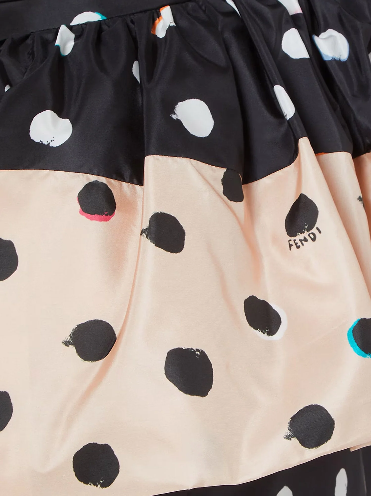 Fendi Falena Dots Taffeta' Bustier Dress - Image 5