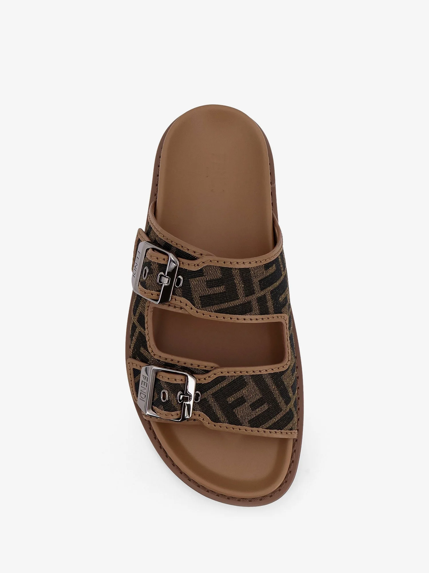 Fendi Feel Jacquard Ff Fabric Sandals - Image 5