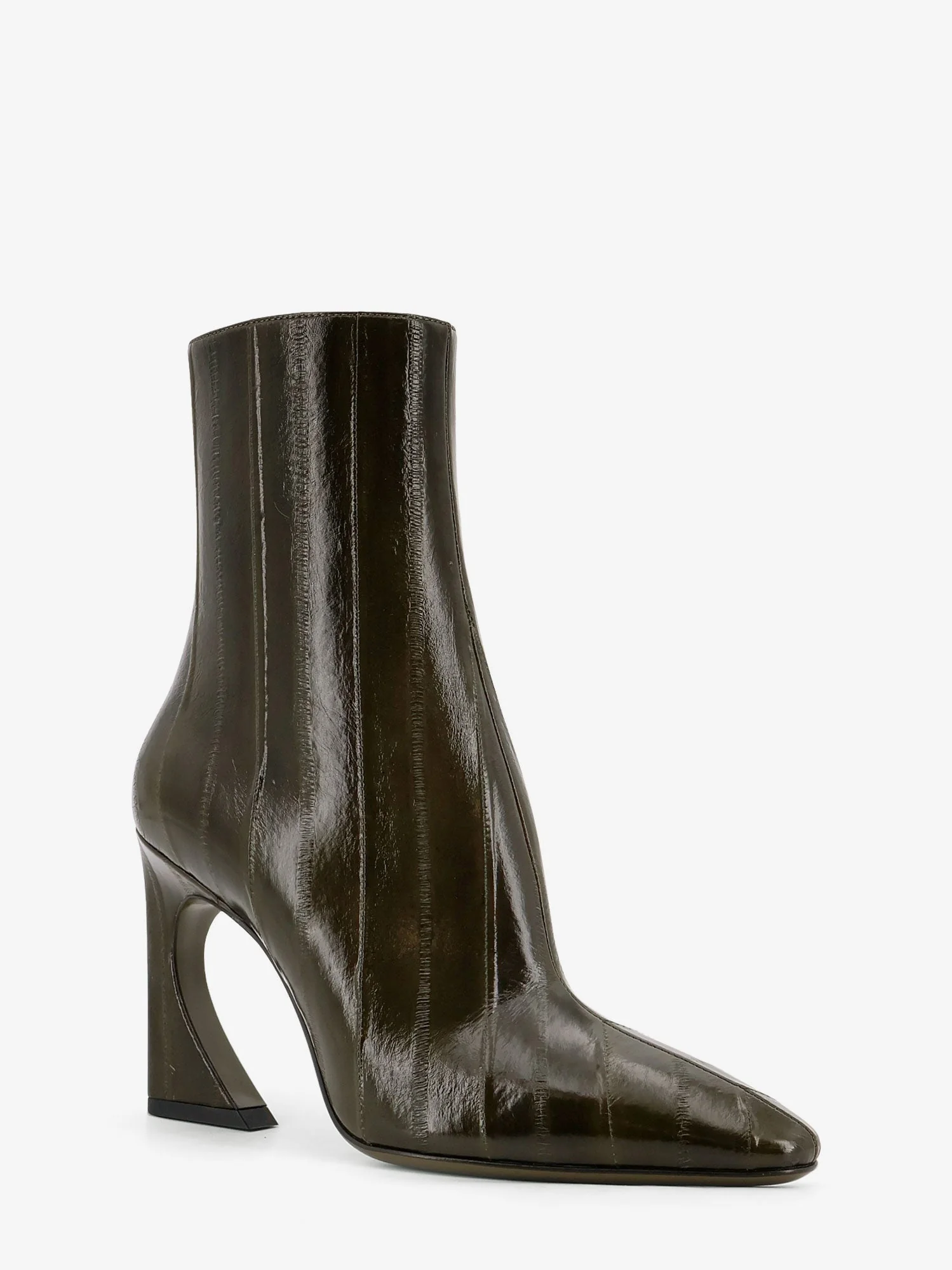 Fendi Fendi Arco Hagfish Leather Ankle Boots - Image 2