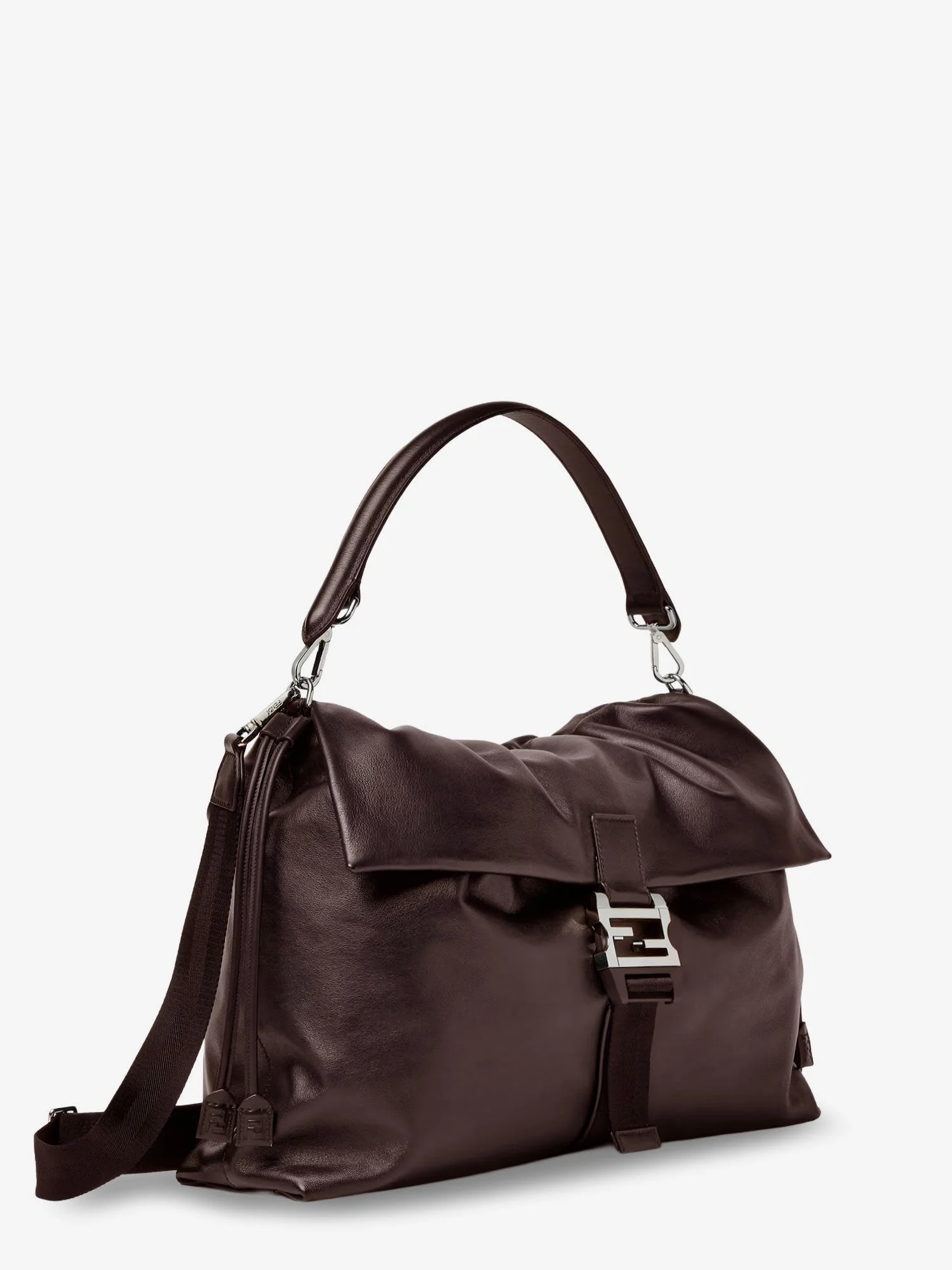 Fendi Fendi Flux Maxi Messenger Leather Crossbody Bag - Image 4