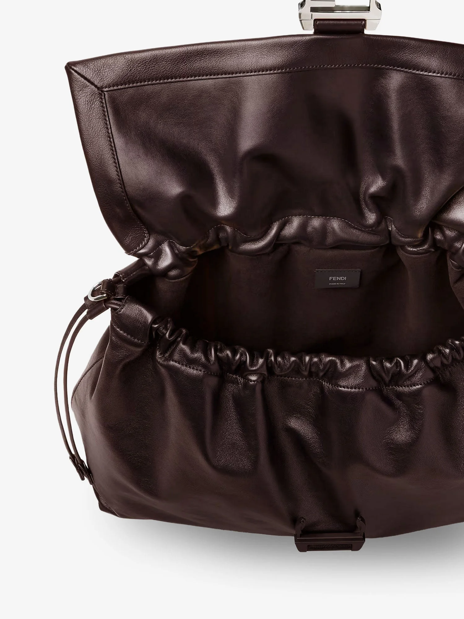Fendi Fendi Flux Maxi Messenger Leather Crossbody Bag - Image 5