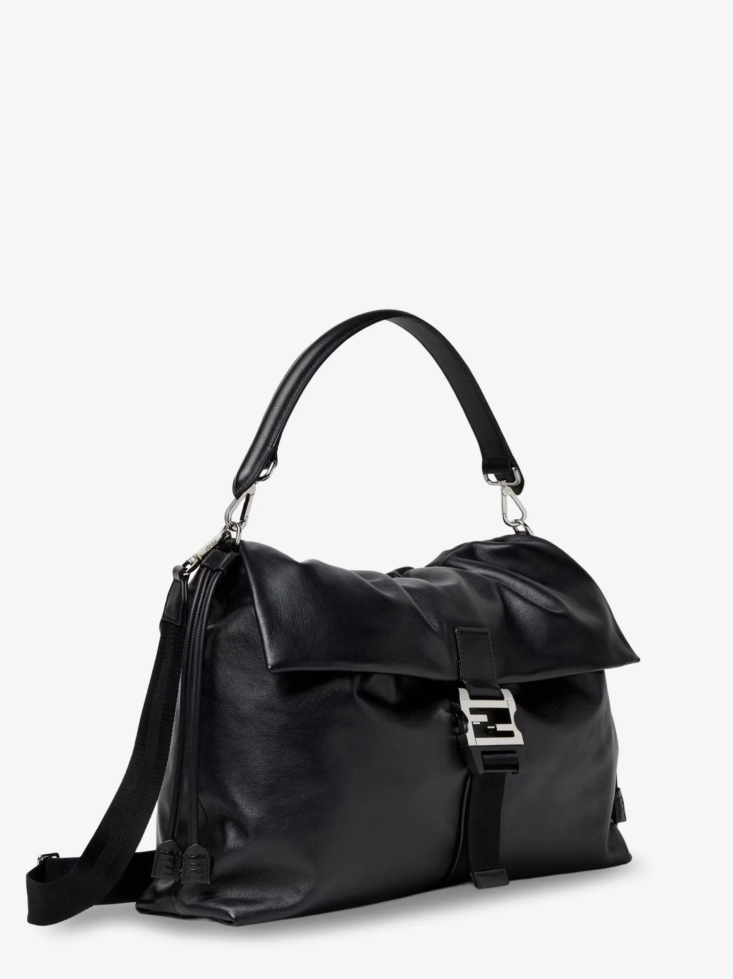 Fendi Fendi Flux Maxi Messenger Leather Crossbody Bag - Image 9