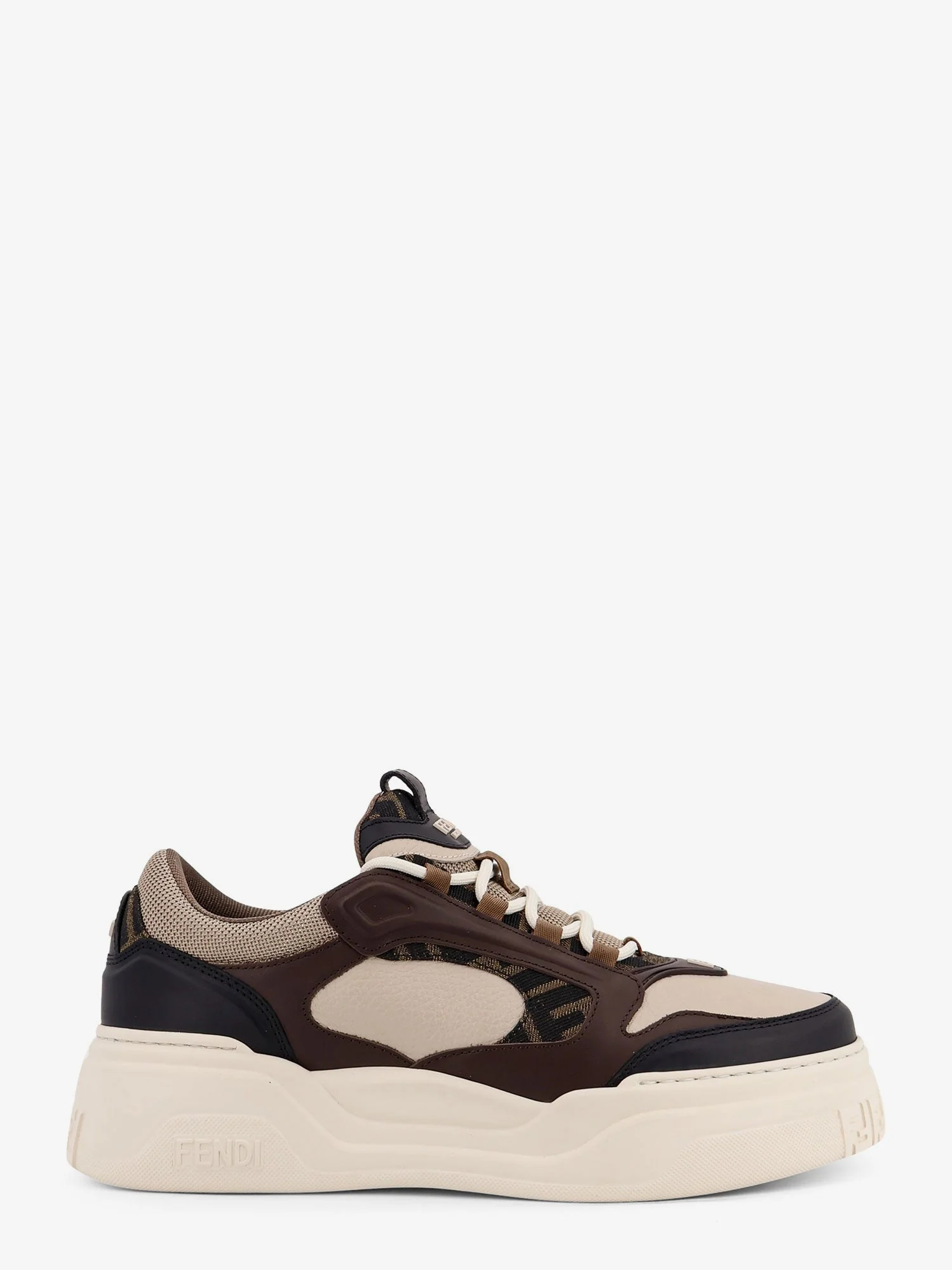 Fendi Fendi Force Low-Top Leather Sneakers - Image 6