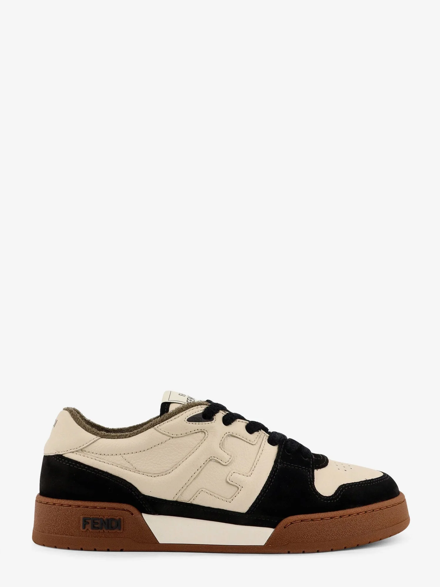 Fendi Fendi Leather Sneakers With Suede Inserts - Image 6