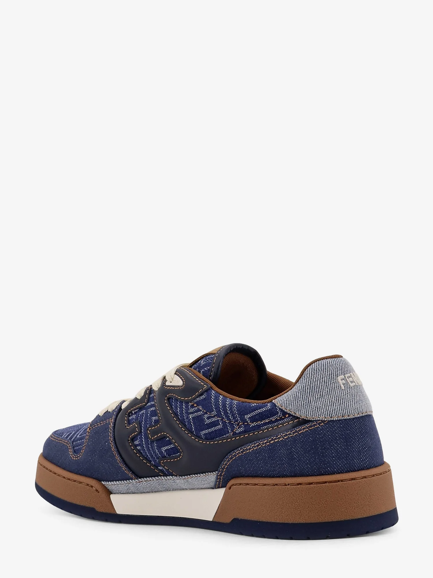 Fendi Fendi Match Denim Sneakers - Image 4
