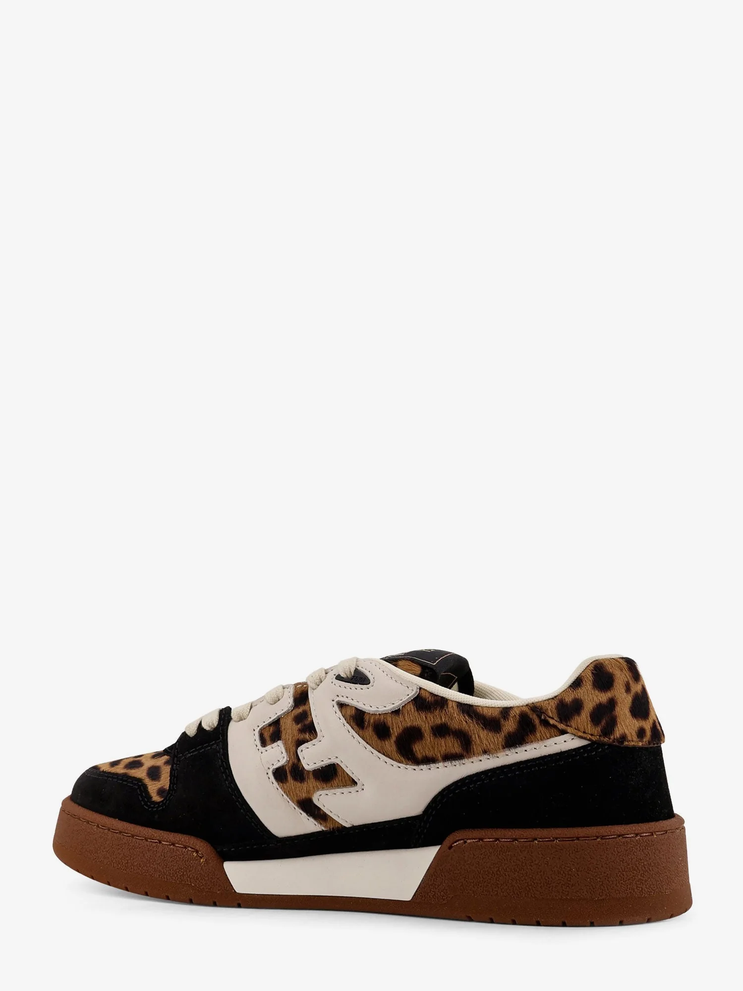 Fendi Fendi Match Suede And Pony Skin Low-Top Sneakers - Image 3