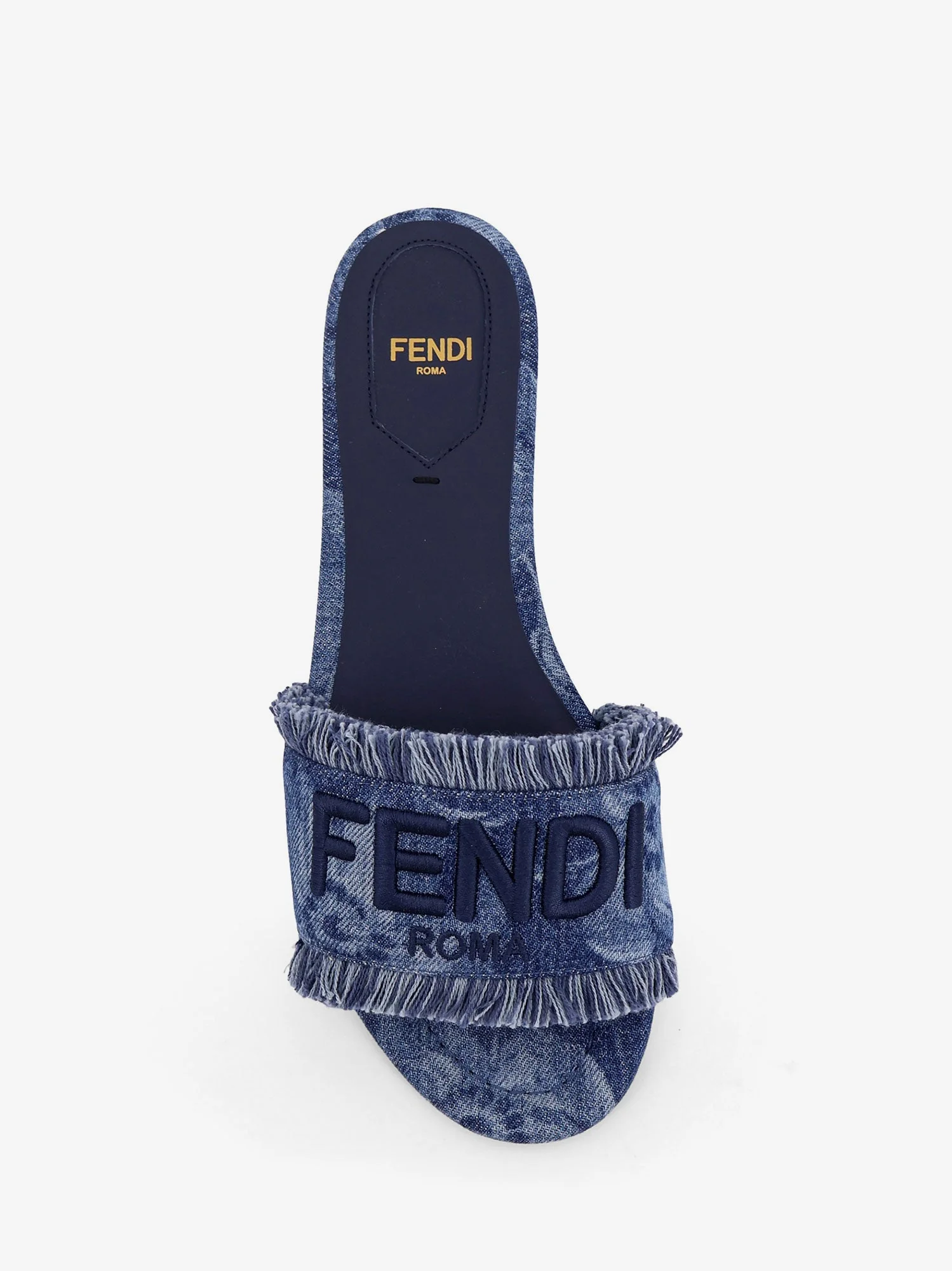 Fendi Fendi Sunshinew Velvet Slide - Image 5