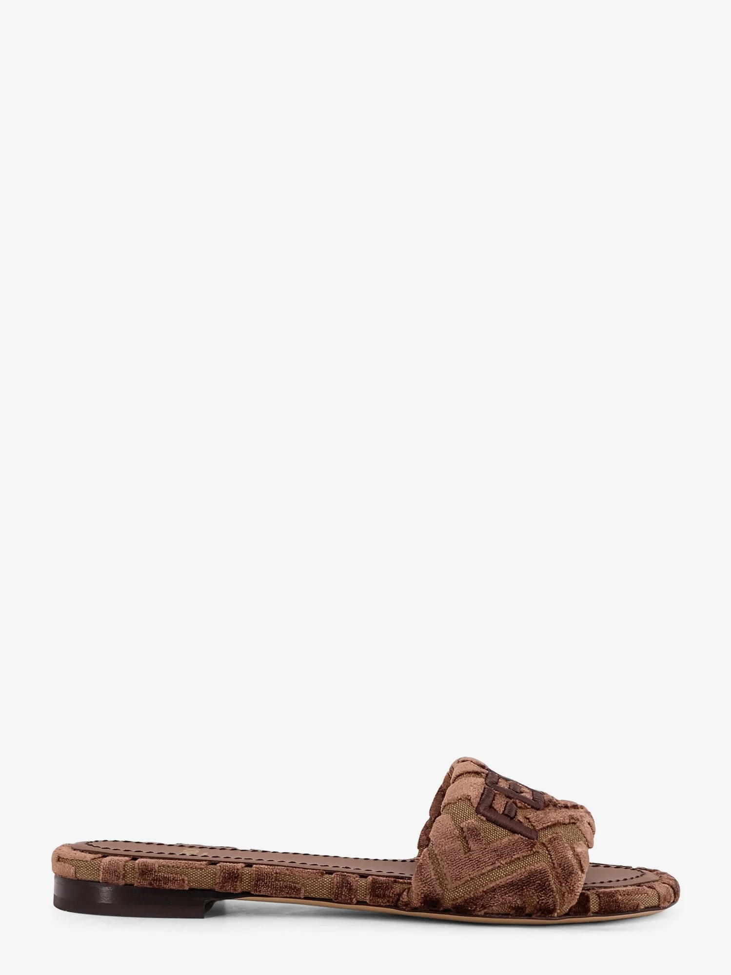 Fendi Fendi Sunshinew Velvet Slide - Image 6