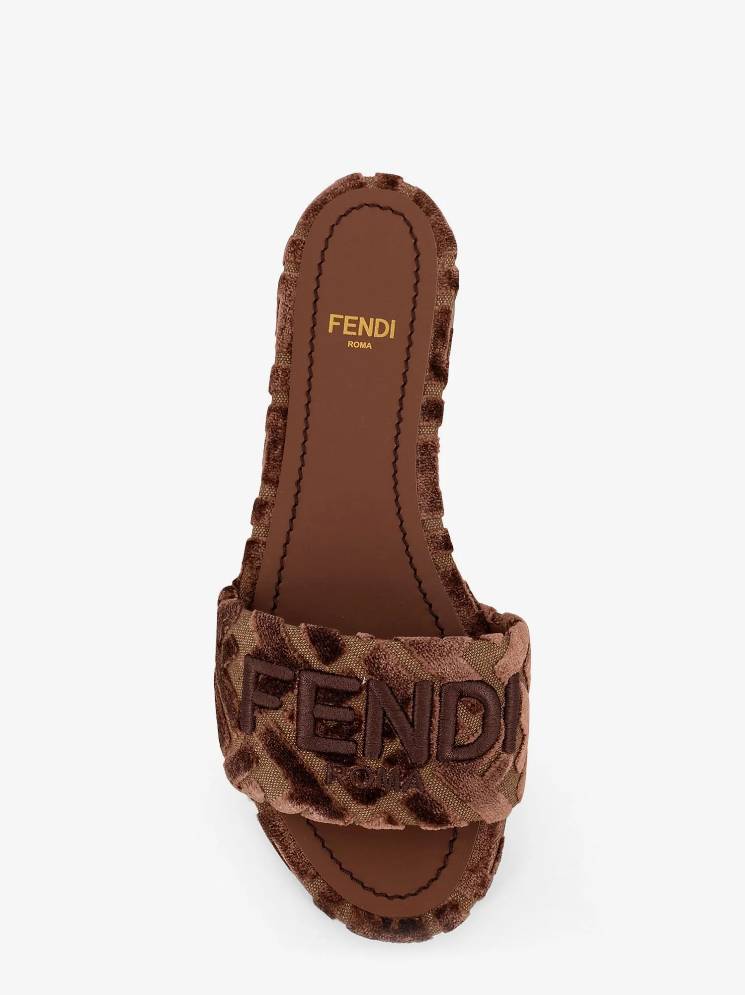 Fendi Fendi Sunshinew Velvet Slide - Image 9