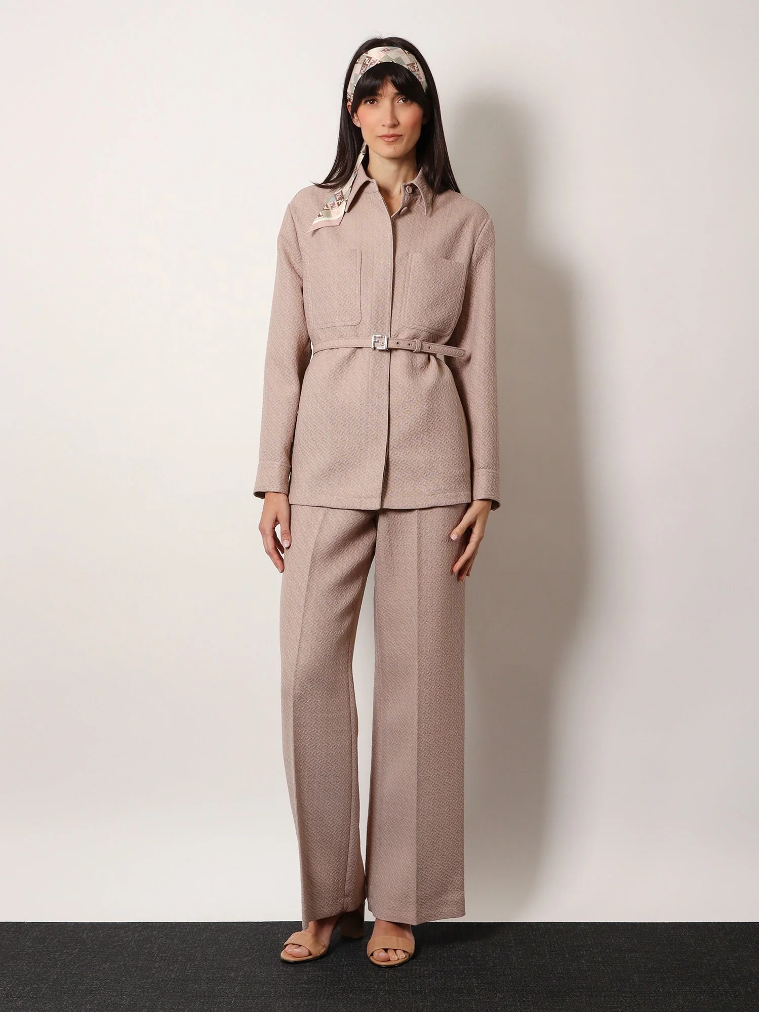 Fendi Ff Diagonal 3D Wool Blazer - Image 2