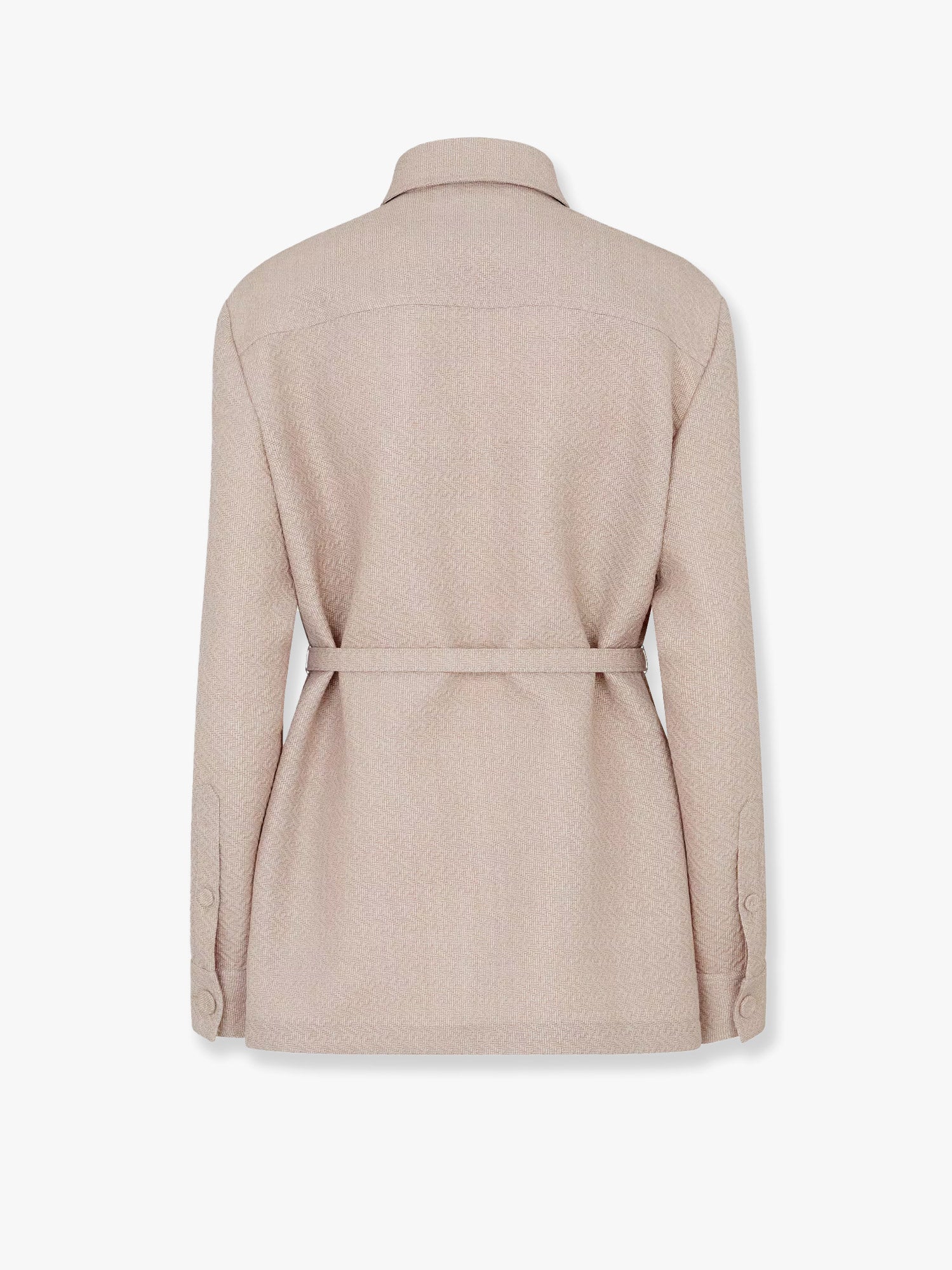 Fendi Ff Diagonal 3D Wool Blazer - Image 4