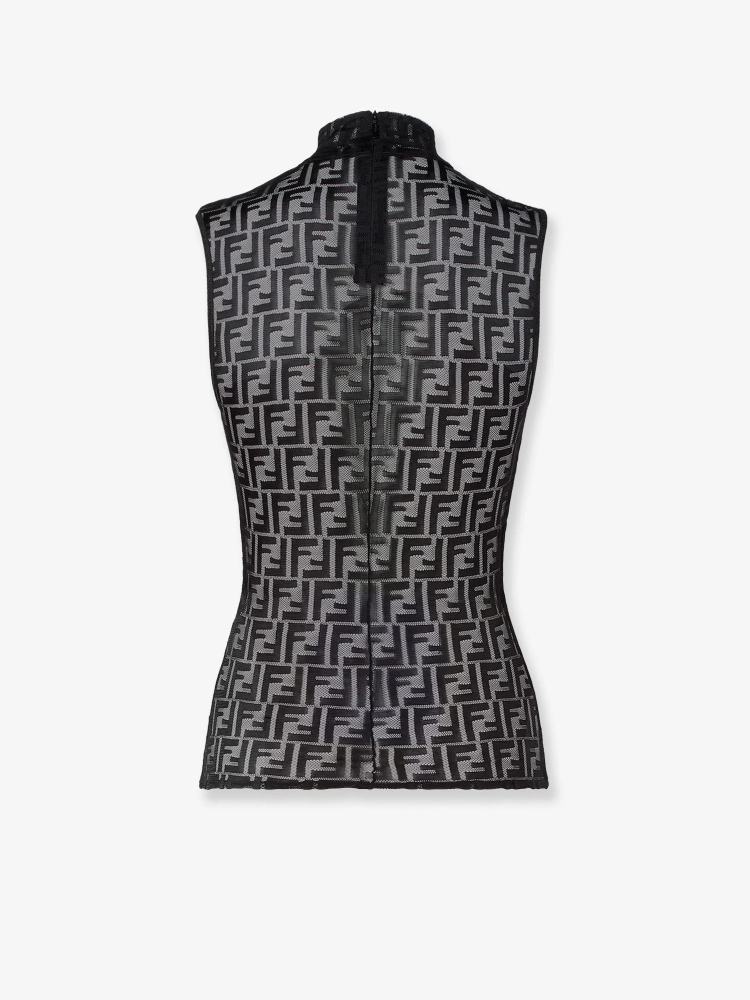 Fendi Ff Embroidered Jersey Top - Image 2