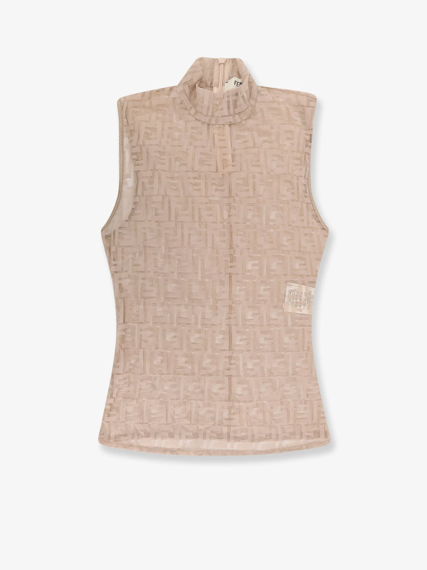 Fendi Ff Embroidered Jersey Top - Image 4