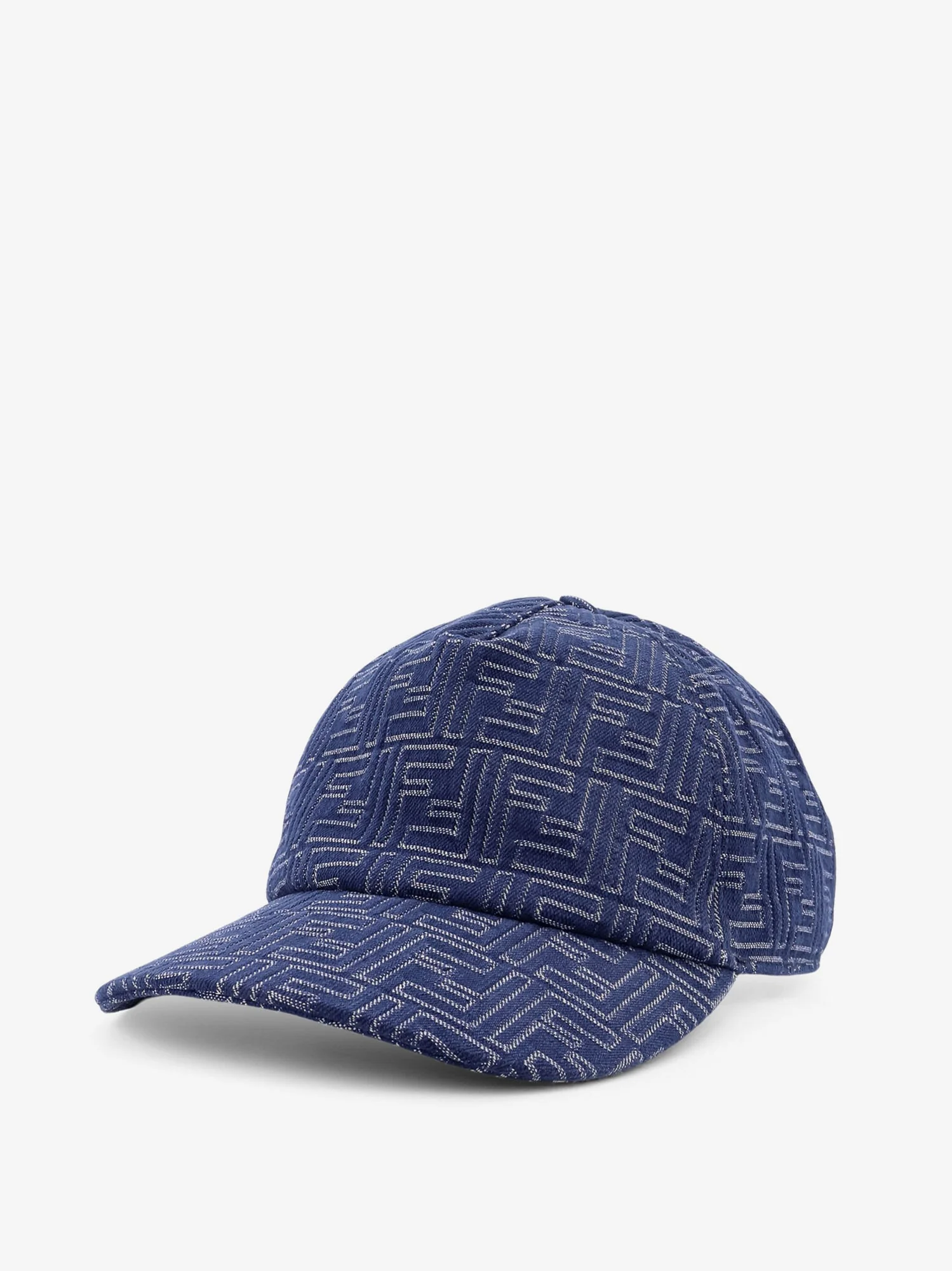 Fendi Ff Jacquard Denim Baseball Hat - Image 3