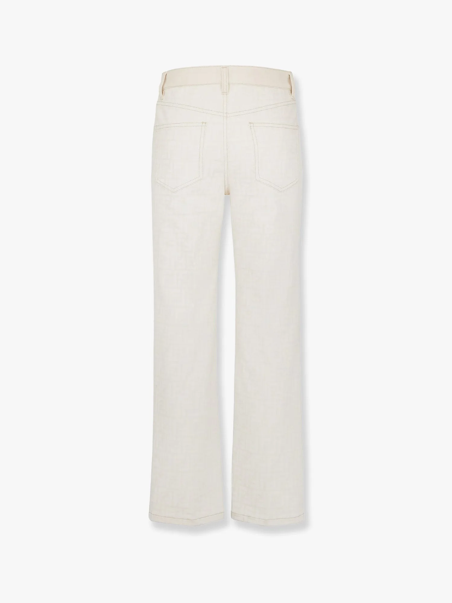 Fendi Ff Off White Denim Trouser - Image 5