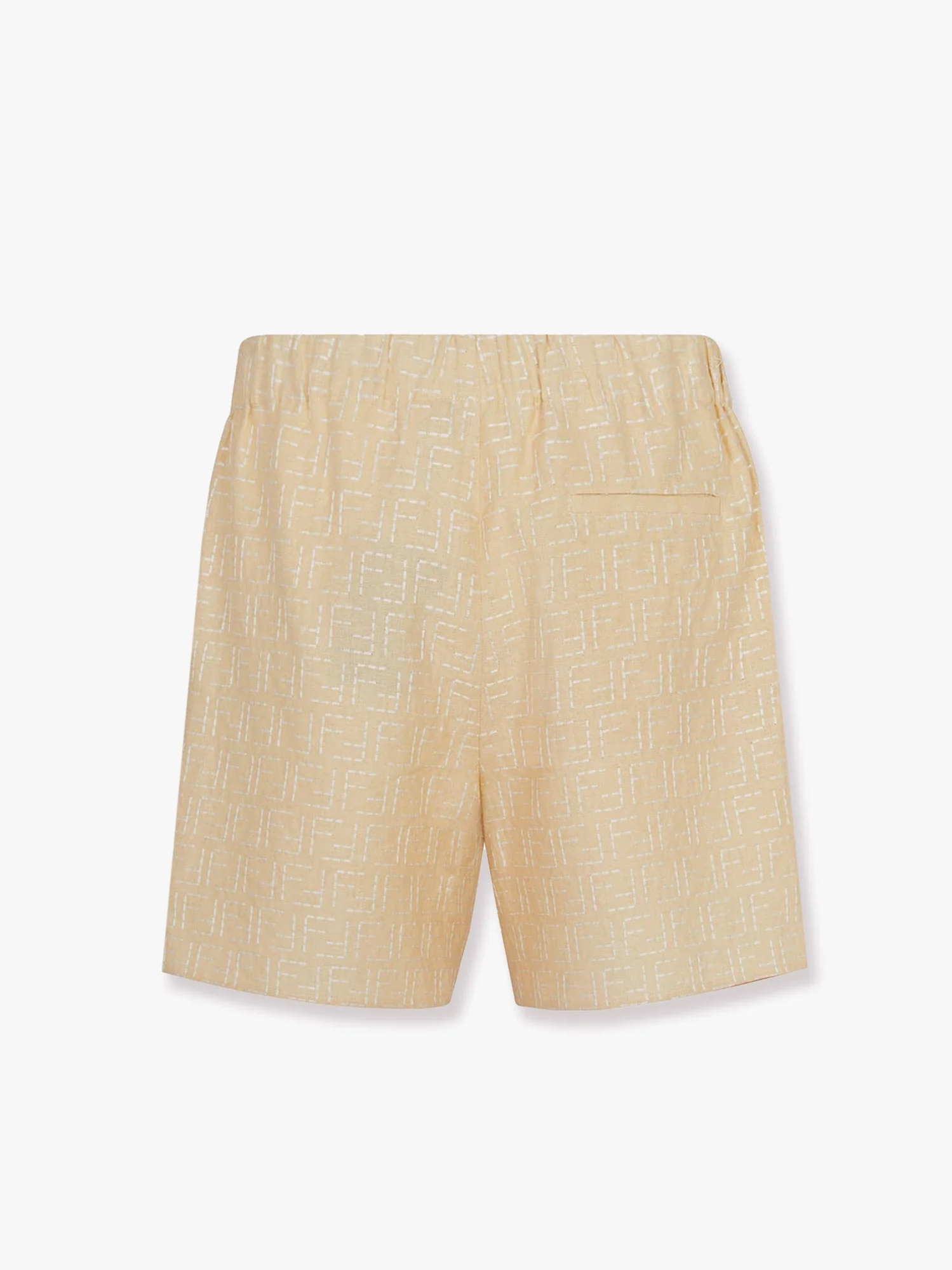 Fendi Jacquard Linen And Cotton Bermuda Shorts With All-Over Ff Motif - Image 5