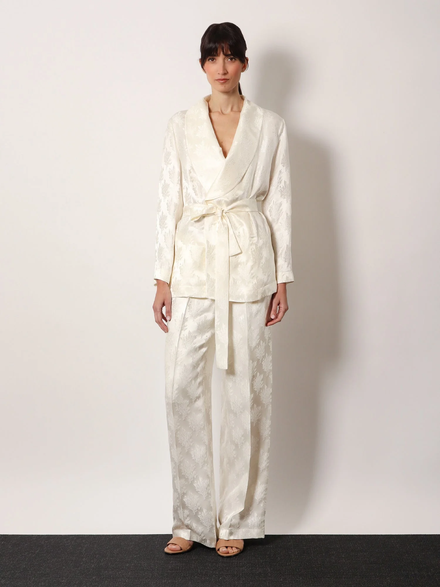 Fendi Jacquard Silk Blazer With Floral Motif - Image 2