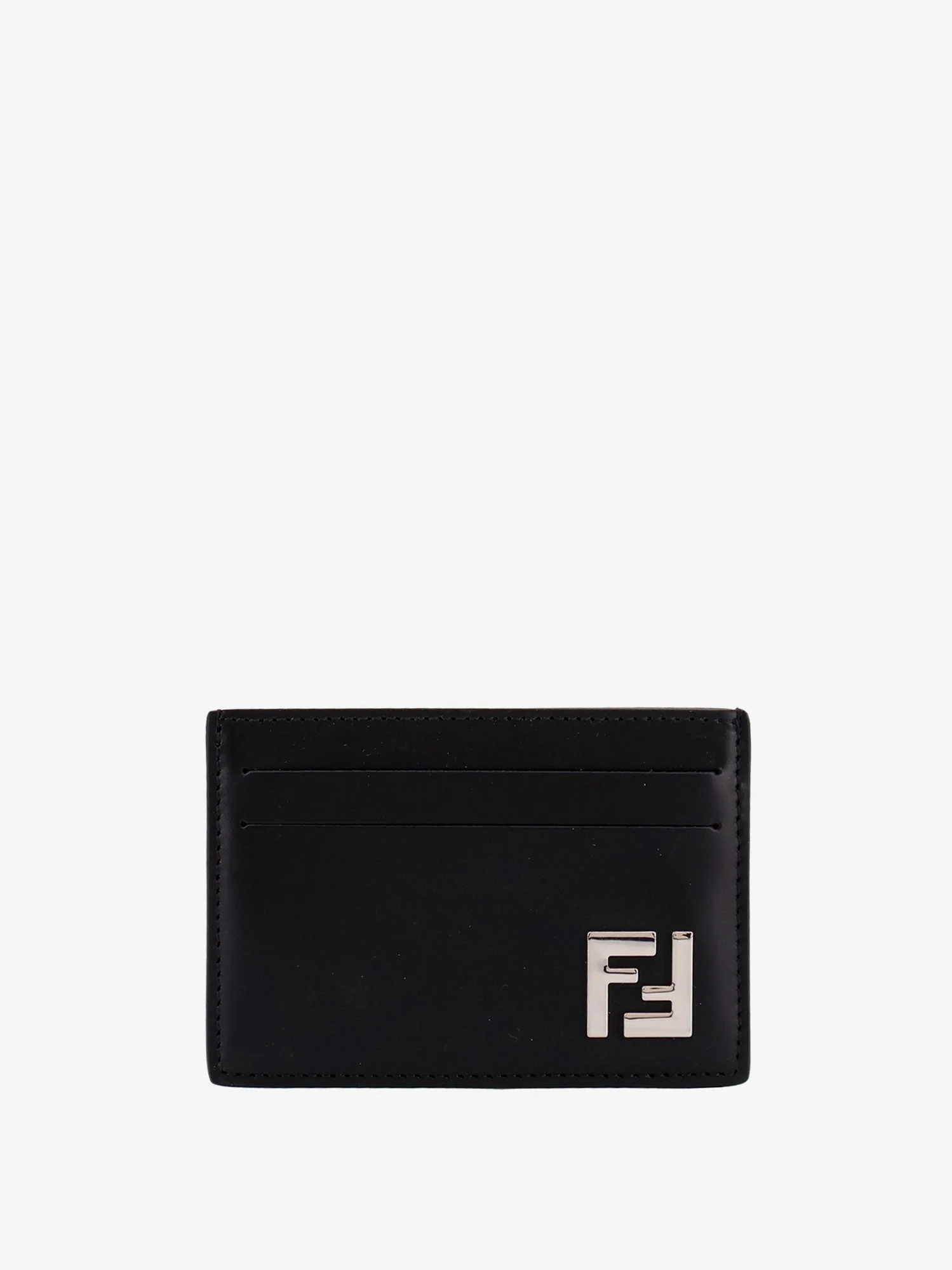 Fendi Leather Cardholder With Ff Motif