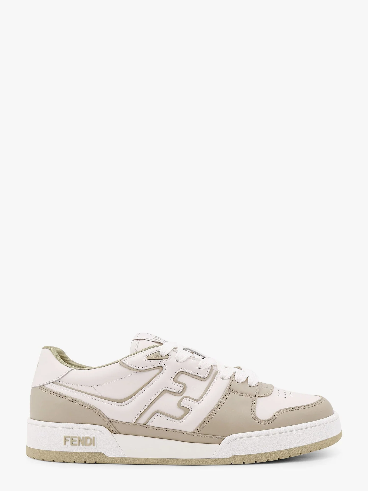 Fendi Leather Sneakers With Ff Lateral Logo - Image 10
