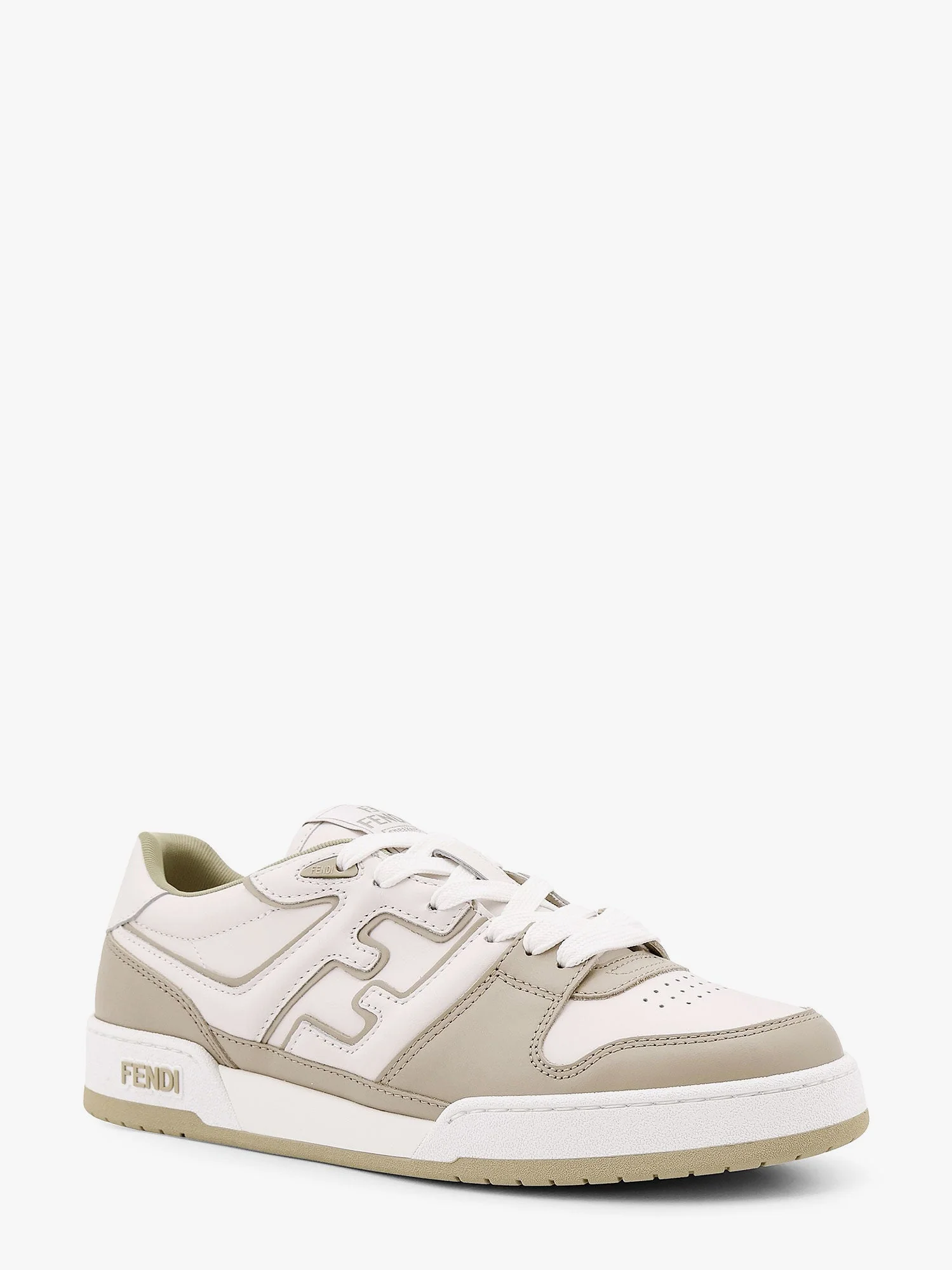 Fendi Leather Sneakers With Ff Lateral Logo - Image 11