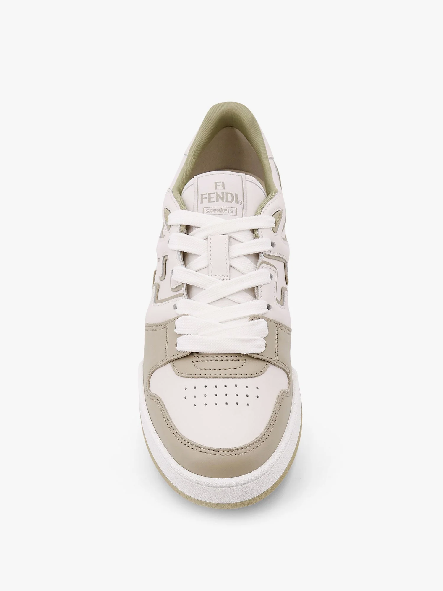 Fendi Leather Sneakers With Ff Lateral Logo - Image 14