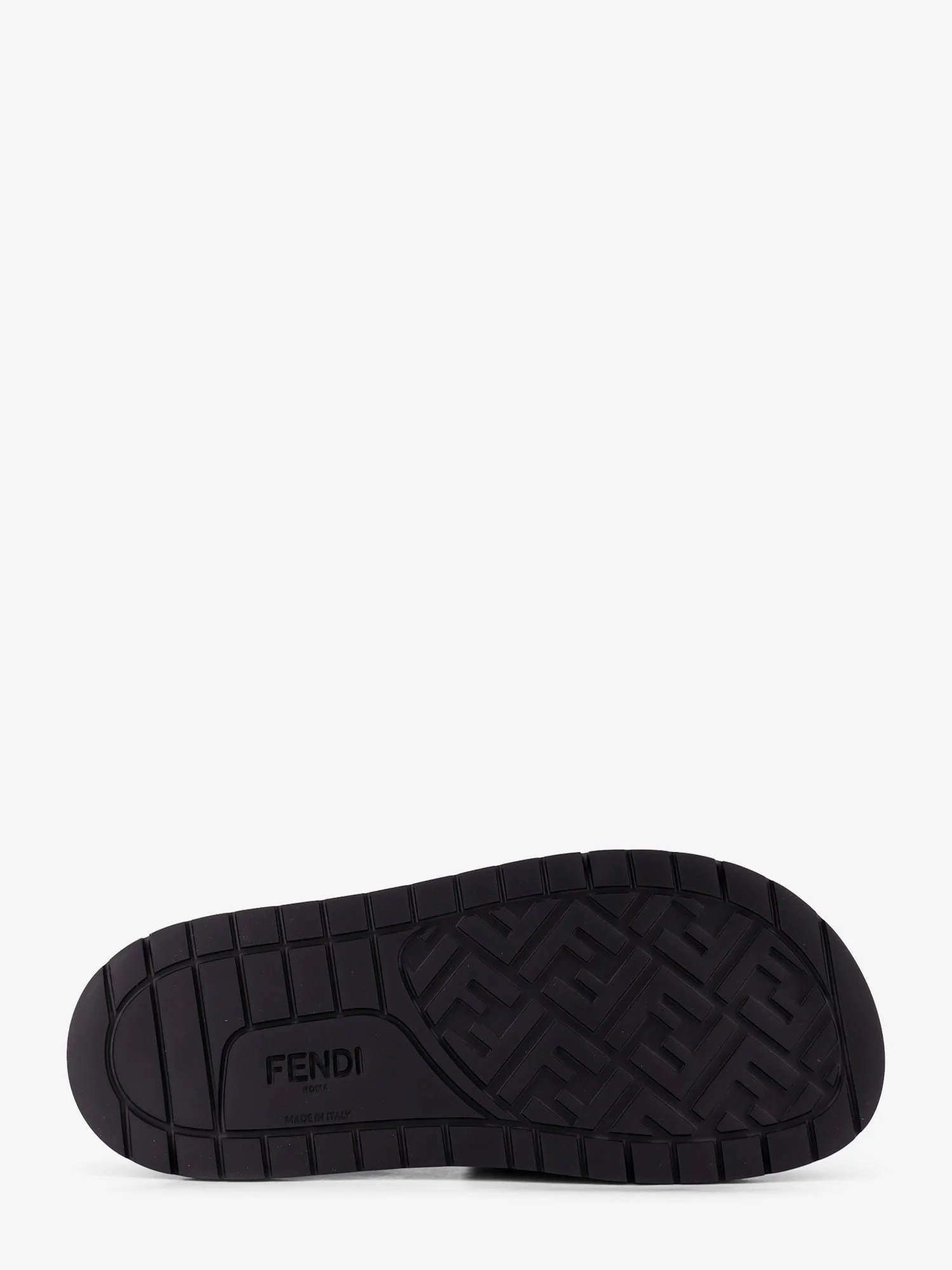 Fendi Low Leather Sandals With Ff Jacquard Insert - Image 4