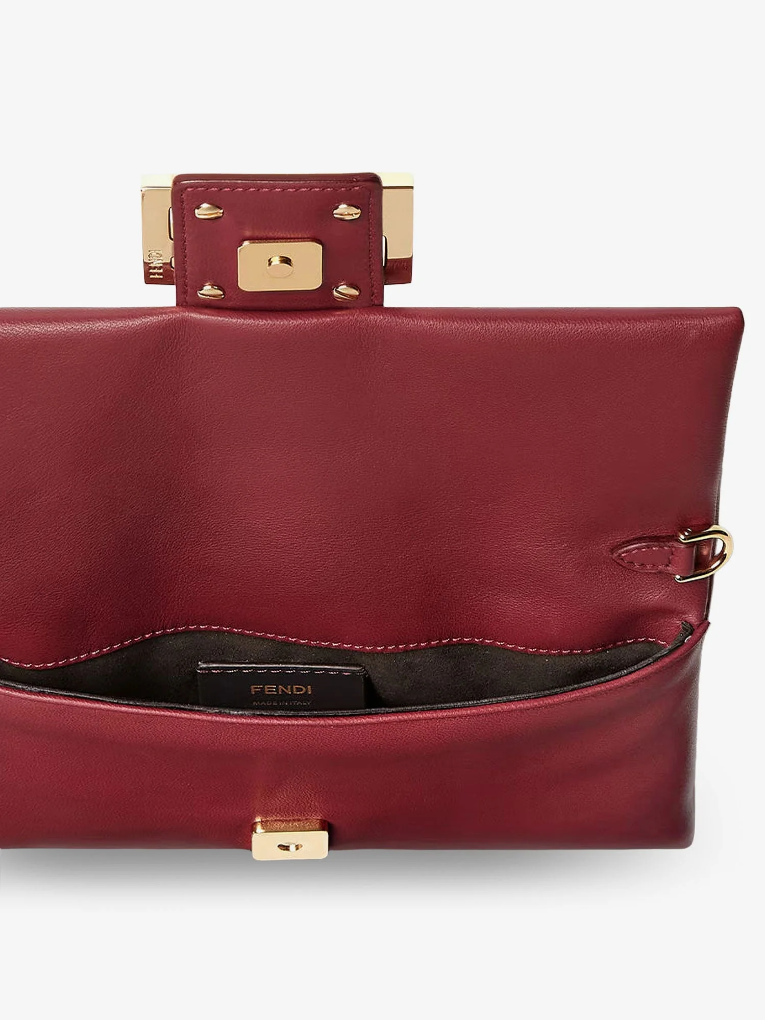 Fendi Mamma Baguette Leather Crossbody Bag - Image 4