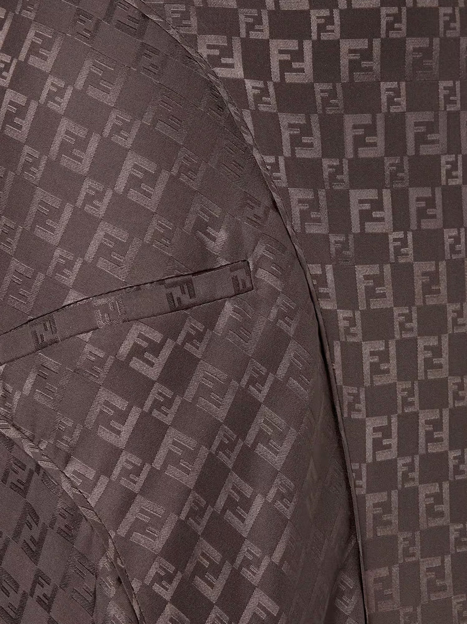 Fendi Midi Ff Jacquard Silk Skirt - Image 5