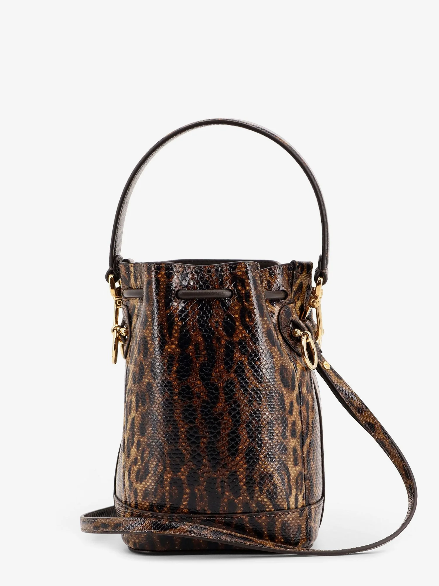 Fendi Mini Mon Tresor Bucket Bag With Fendi Leo Motif - Image 2