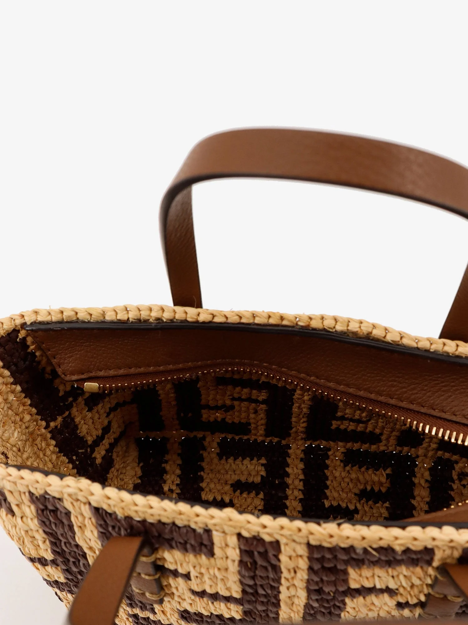 Fendi Mini Roll Ff Jacquard Fabric Crossbody Bag - Image 4