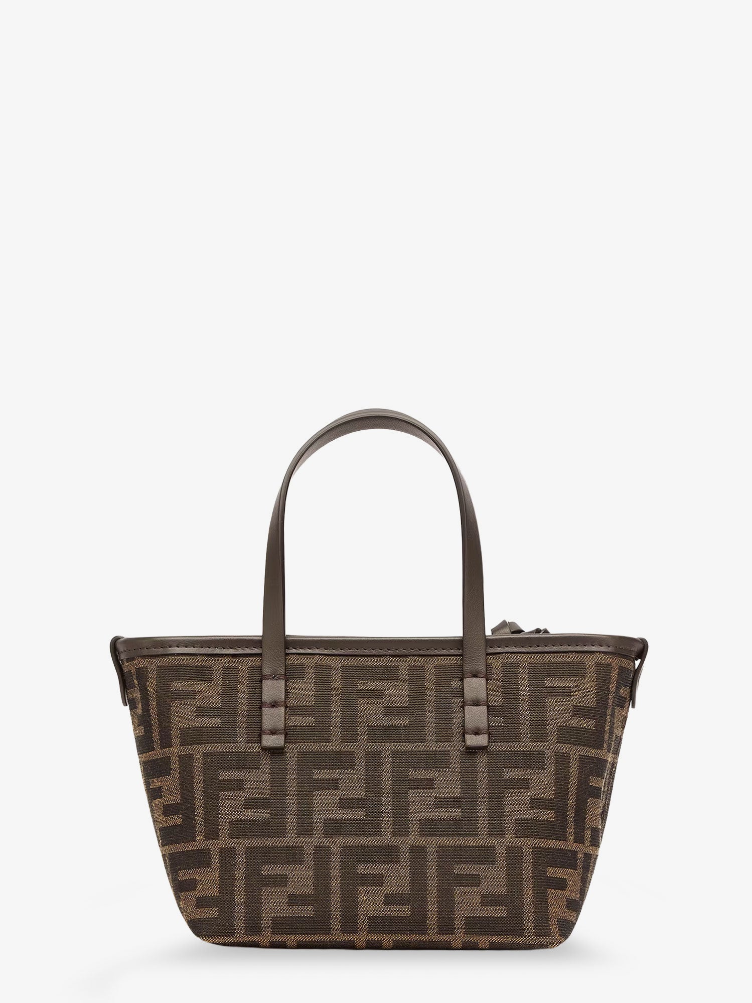 Fendi Mini Roll Ff Jacquard Fabric Crossbody Bag - Image 7
