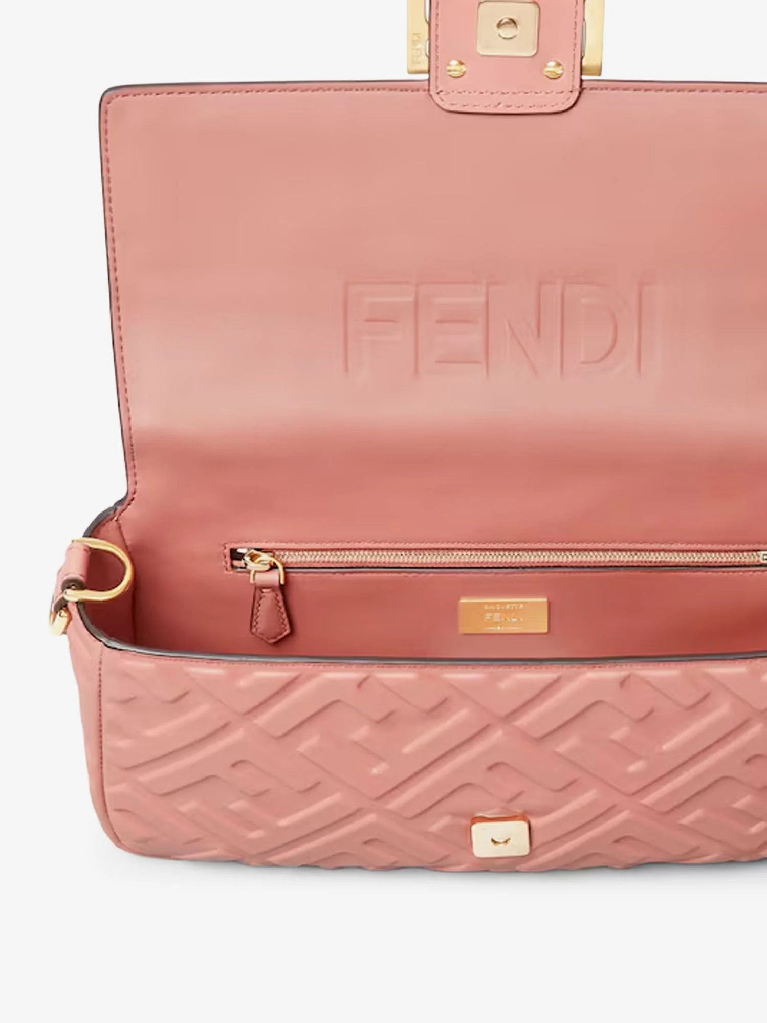 Fendi Mykonos Baguette Leather Shoulder Bag - Image 5