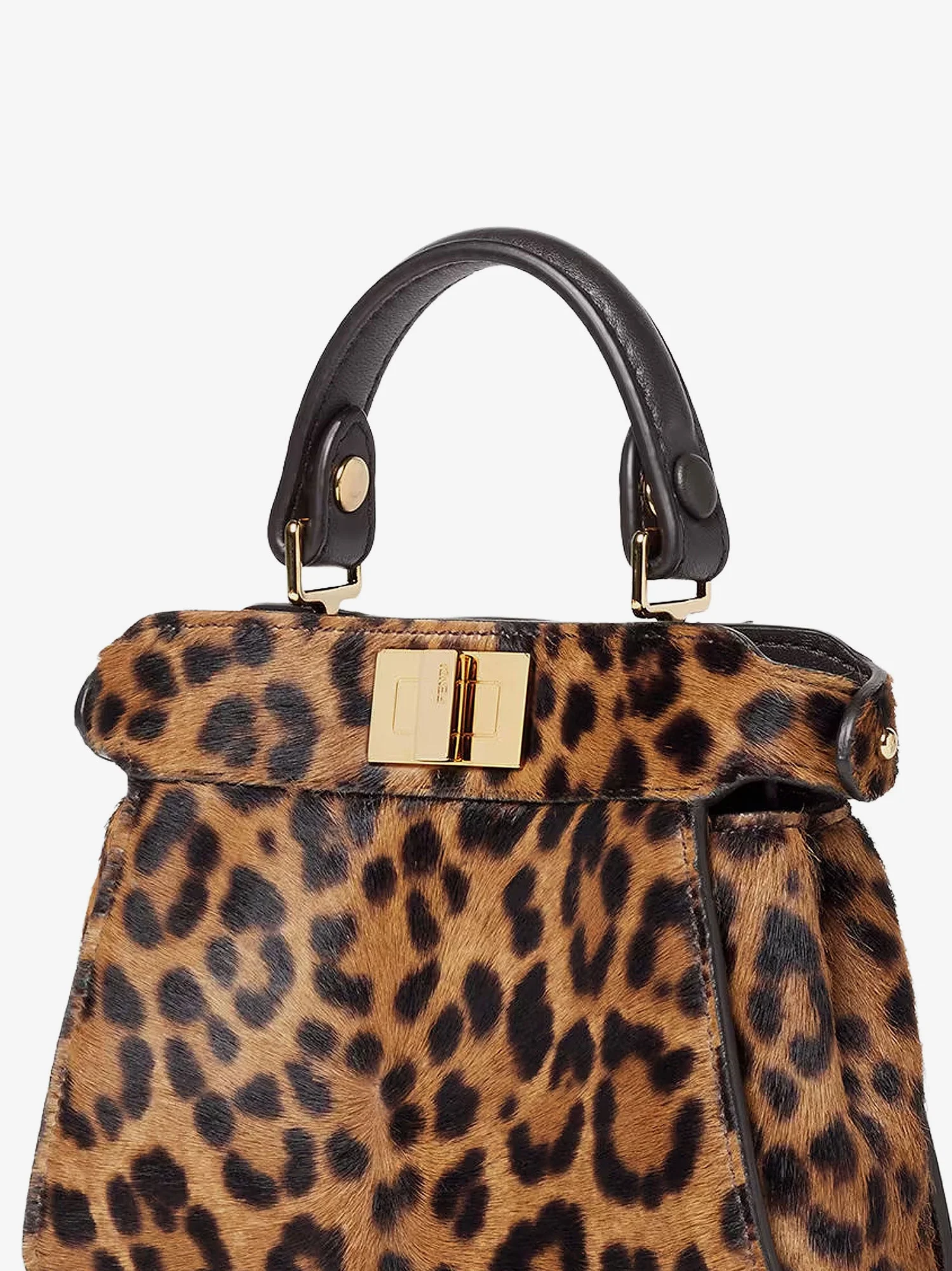 Fendi Nano Peekaboo Shoulder Bag With Fendi Leo Print - Image 4