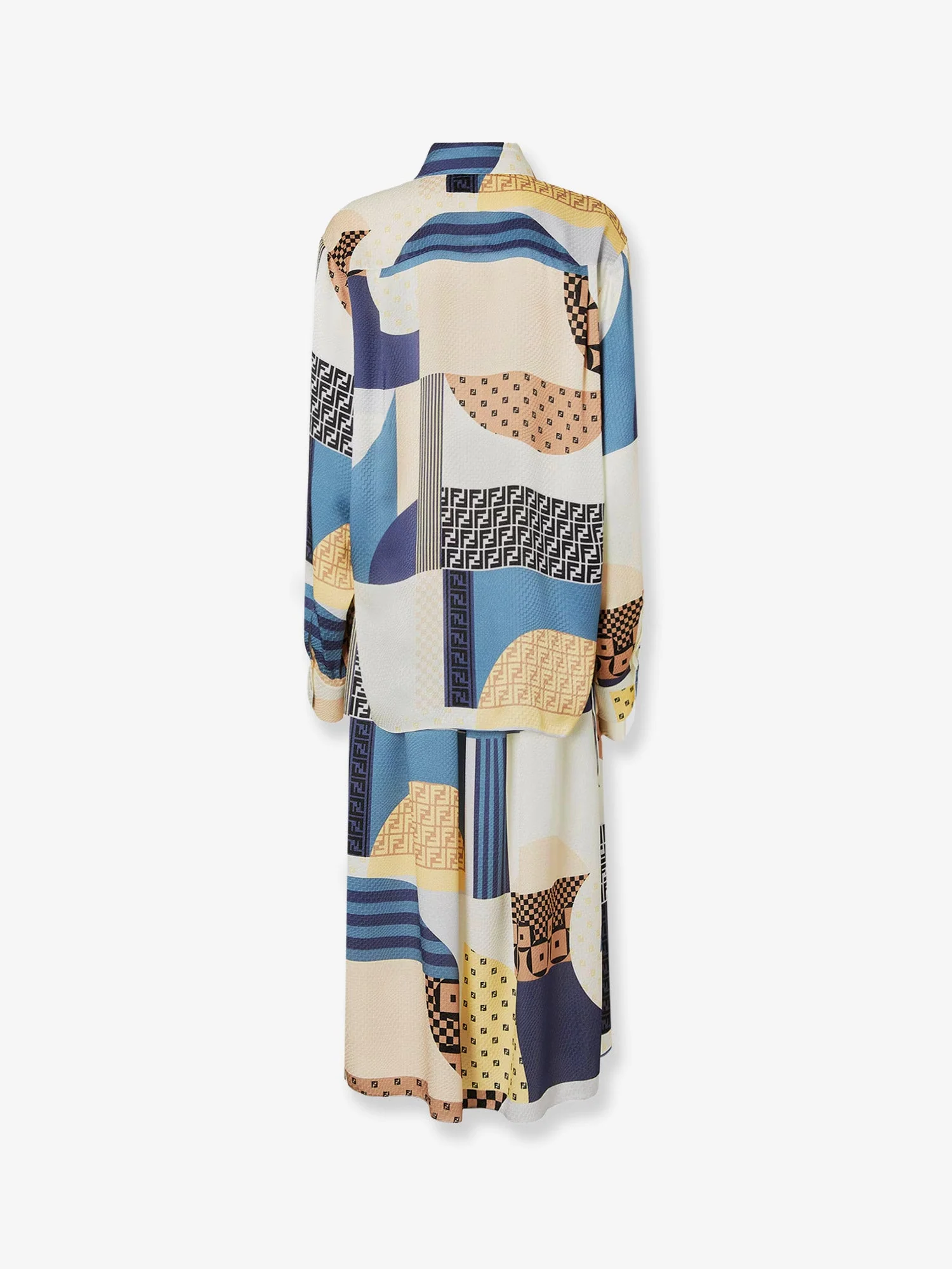 Fendi Patchwork Silk Dress - Image 4