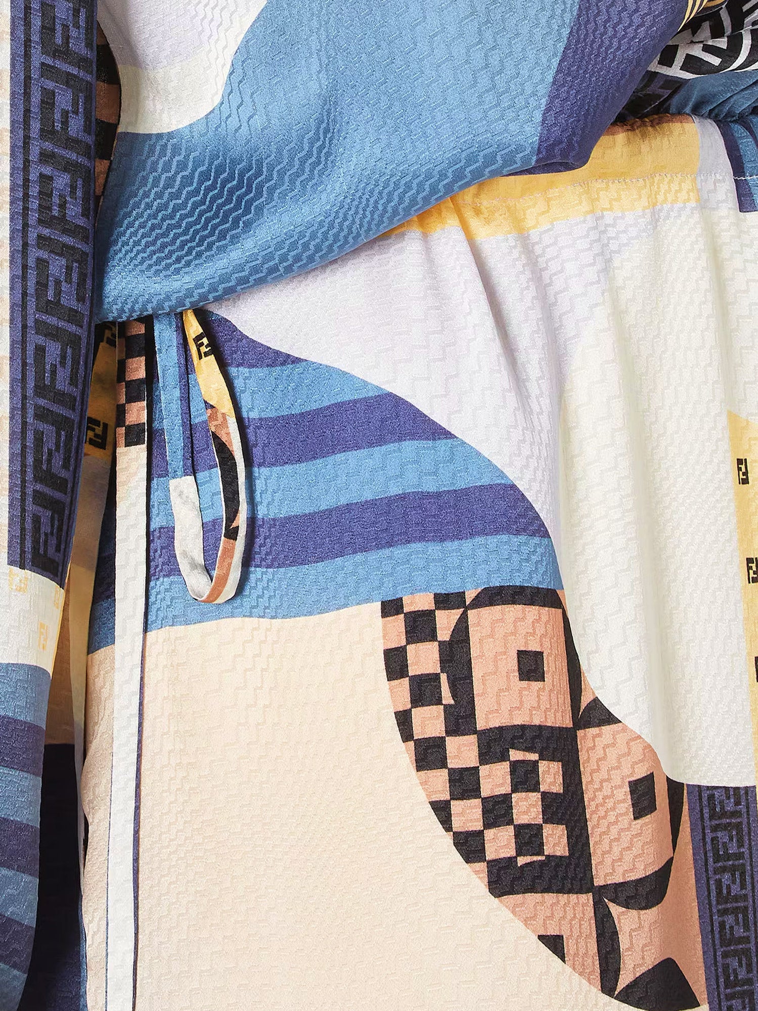 Fendi Patchwork Silk Dress - Image 5