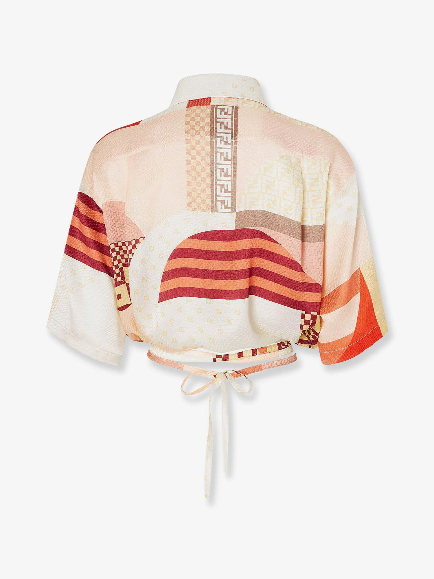 Fendi Patchwork Silk Shirt - Image 2